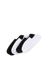 Ausgewählt, Füßlinge im 4er-Pack von Tom Tailor, schwarz