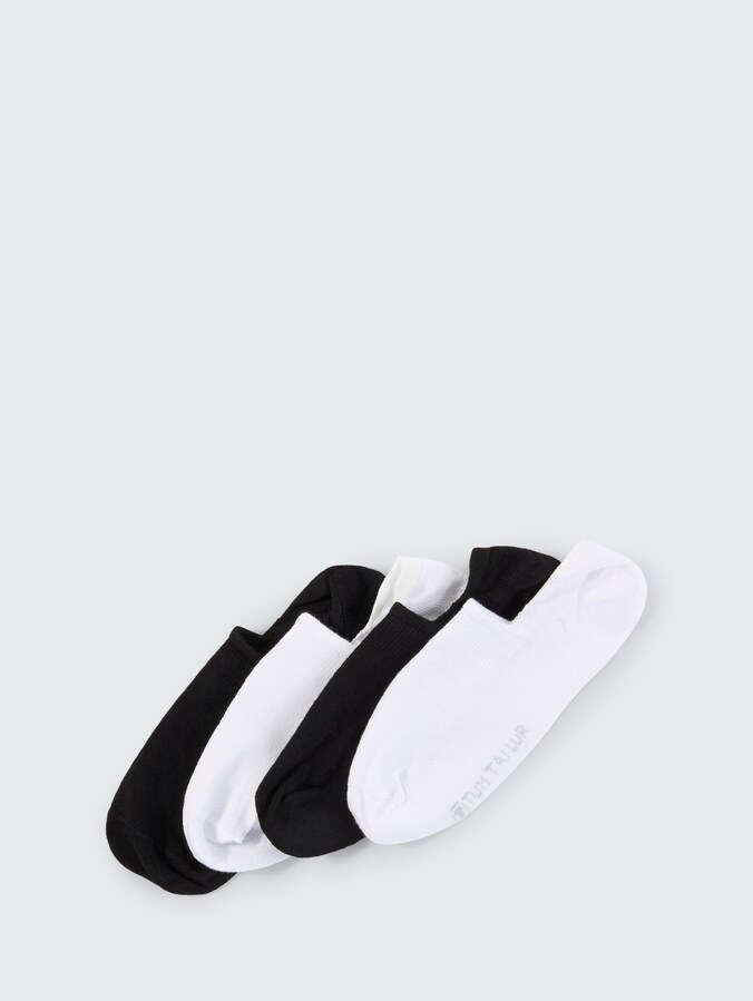 Voetjes in een 4-pack door Men, black