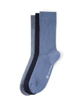 Niet geselecteerd, Sokken in een set van 6 met patroon door Tom Tailor, blauw