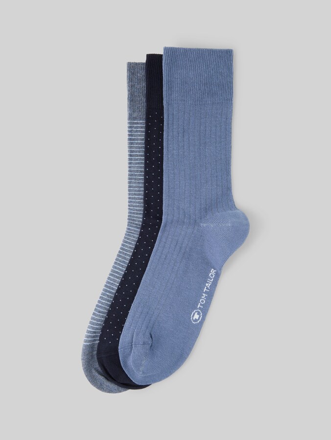 Socken im 6er-Pack mit Muster von Men, dark navy