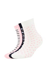 Ausgewählt, 4er Pack Girls Socken mit winterlichem Design von Tom Tailor, rosa
