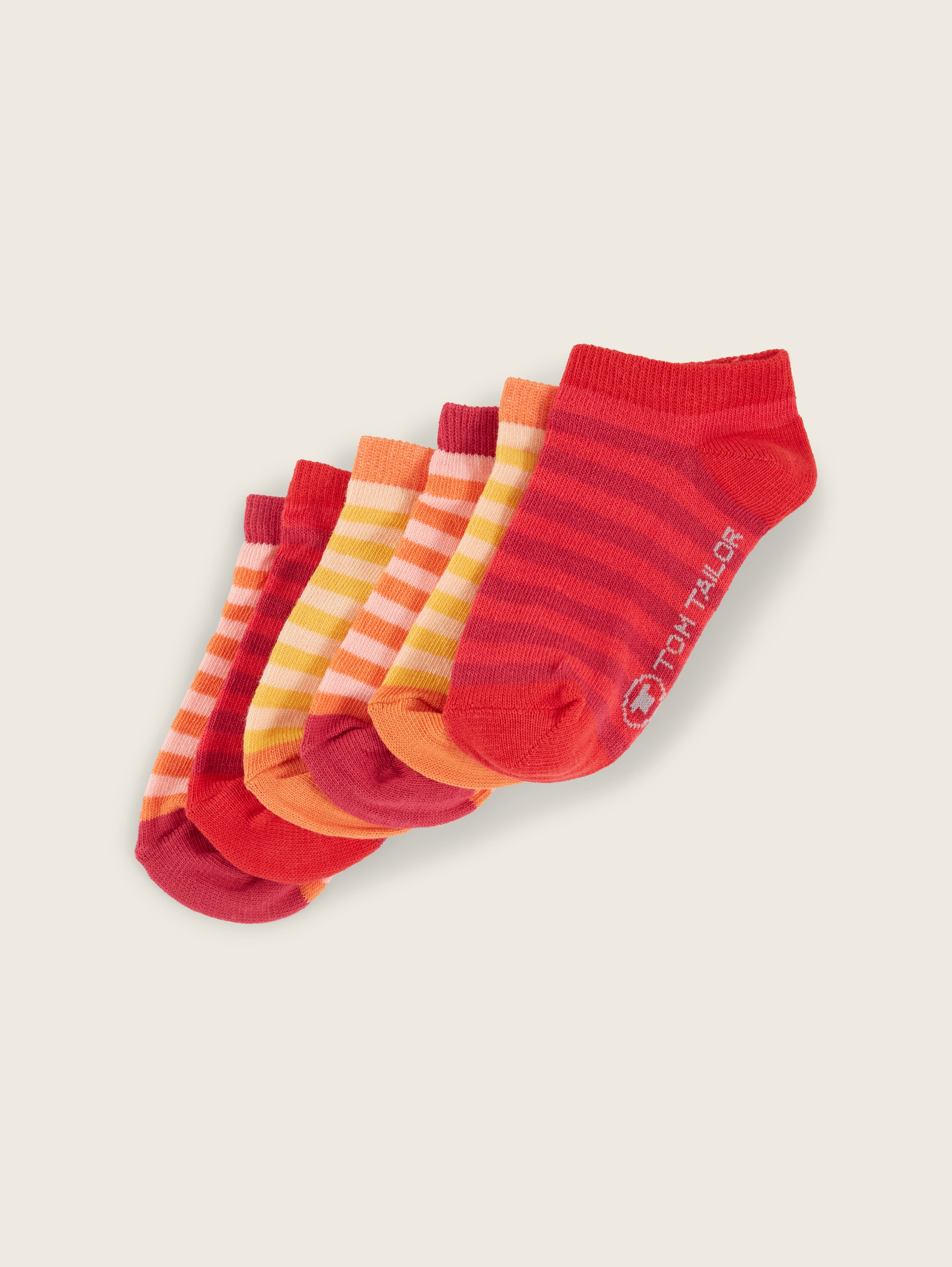 Lot de 6 chaussettes Sneaker - rouge - 