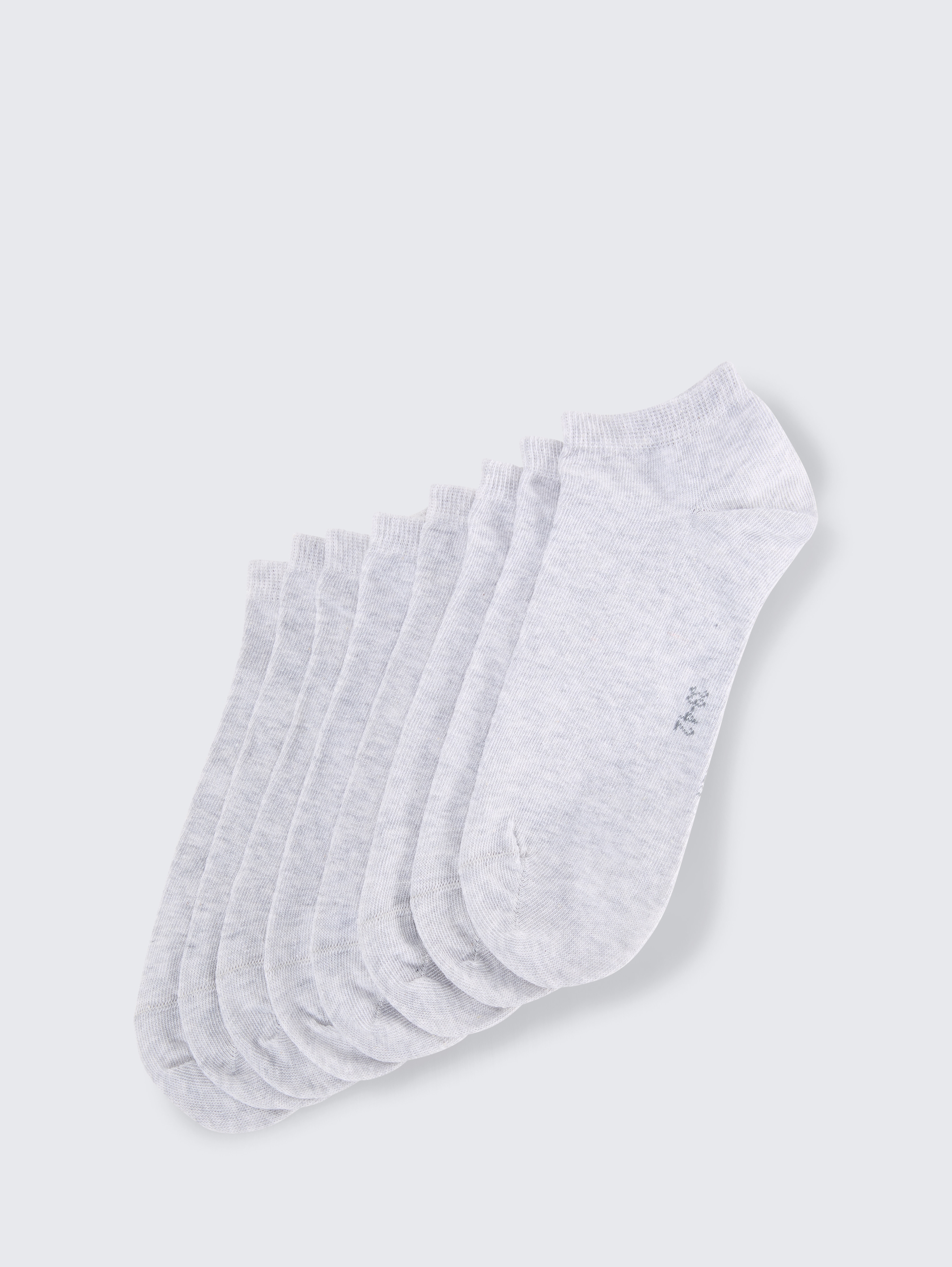 Sneakersocken im 8er-Pack von Unisex, silver grey