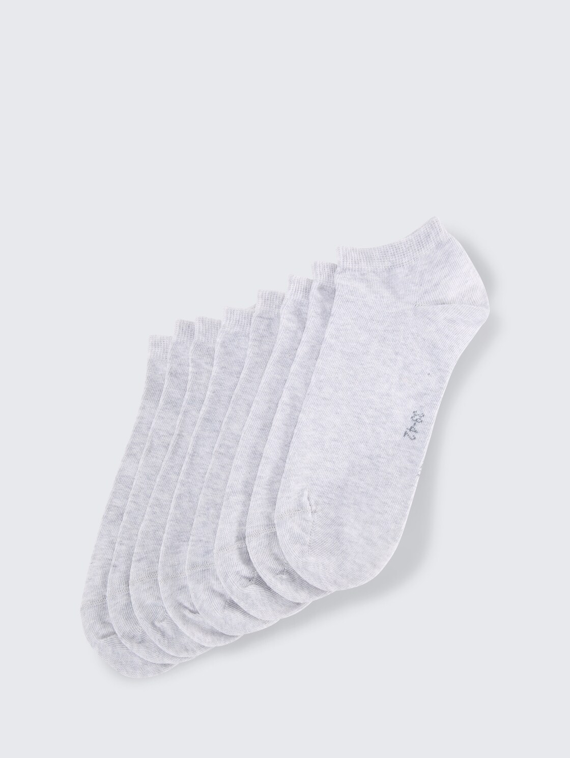 Sneakersocken im 8er-Pack - silver grey - seitliche Produkt-Ansicht