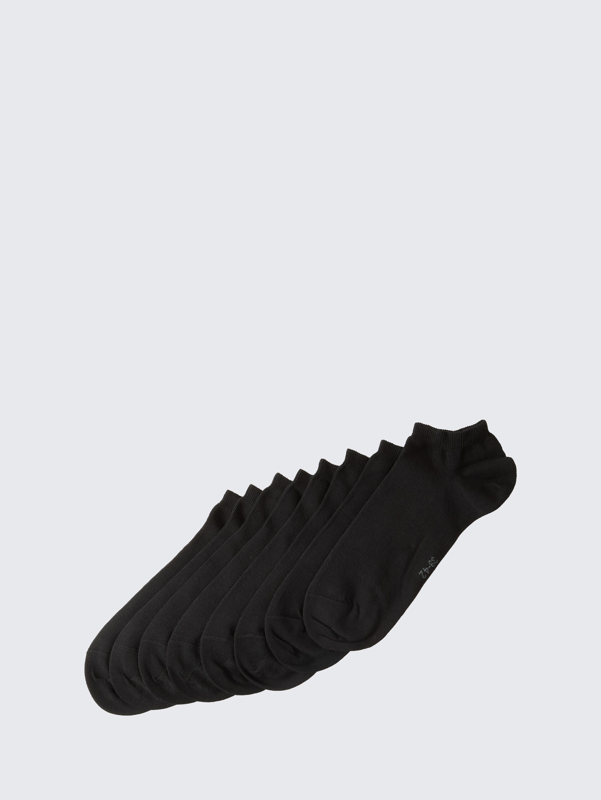 Sneakersocken im 8er-Pack - black - seitliche Produkt-Ansicht