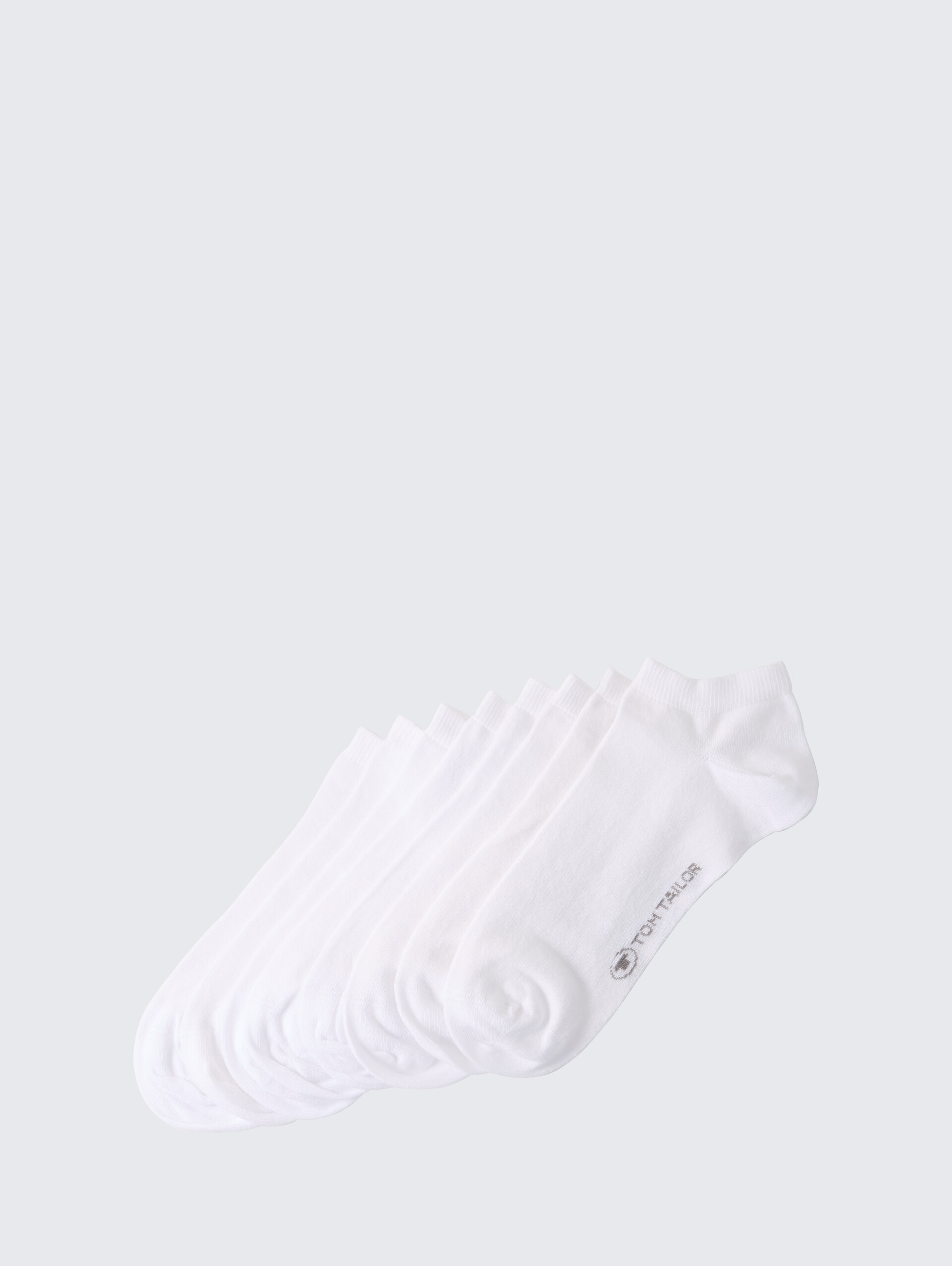 Sneakersocken im 8er-Pack - white - seitliche Produkt-Ansicht