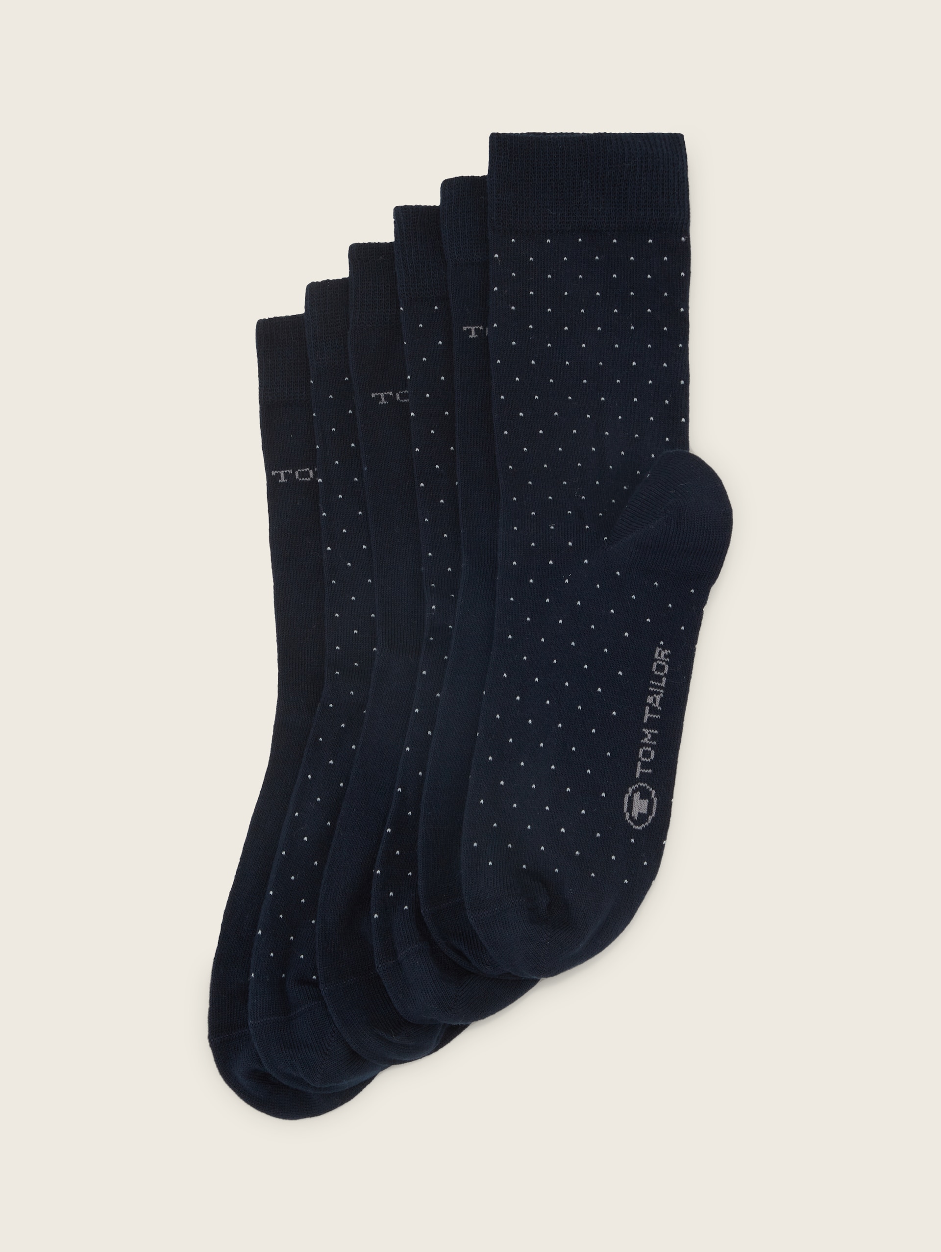 Basic Sokken in een set van zes - dark navy - zijaanzicht product