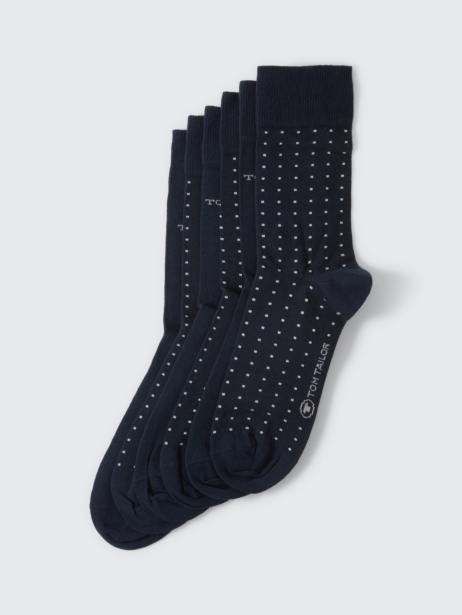 Basic Sokken in een set van zes - dark navy - zijaanzicht product