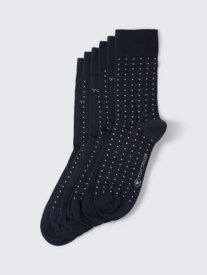Socks in a 6-pack by Men, dark navy