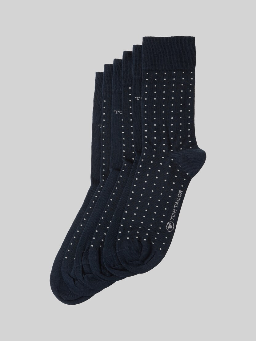 Sokken in een set van 6 door Men, dark navy