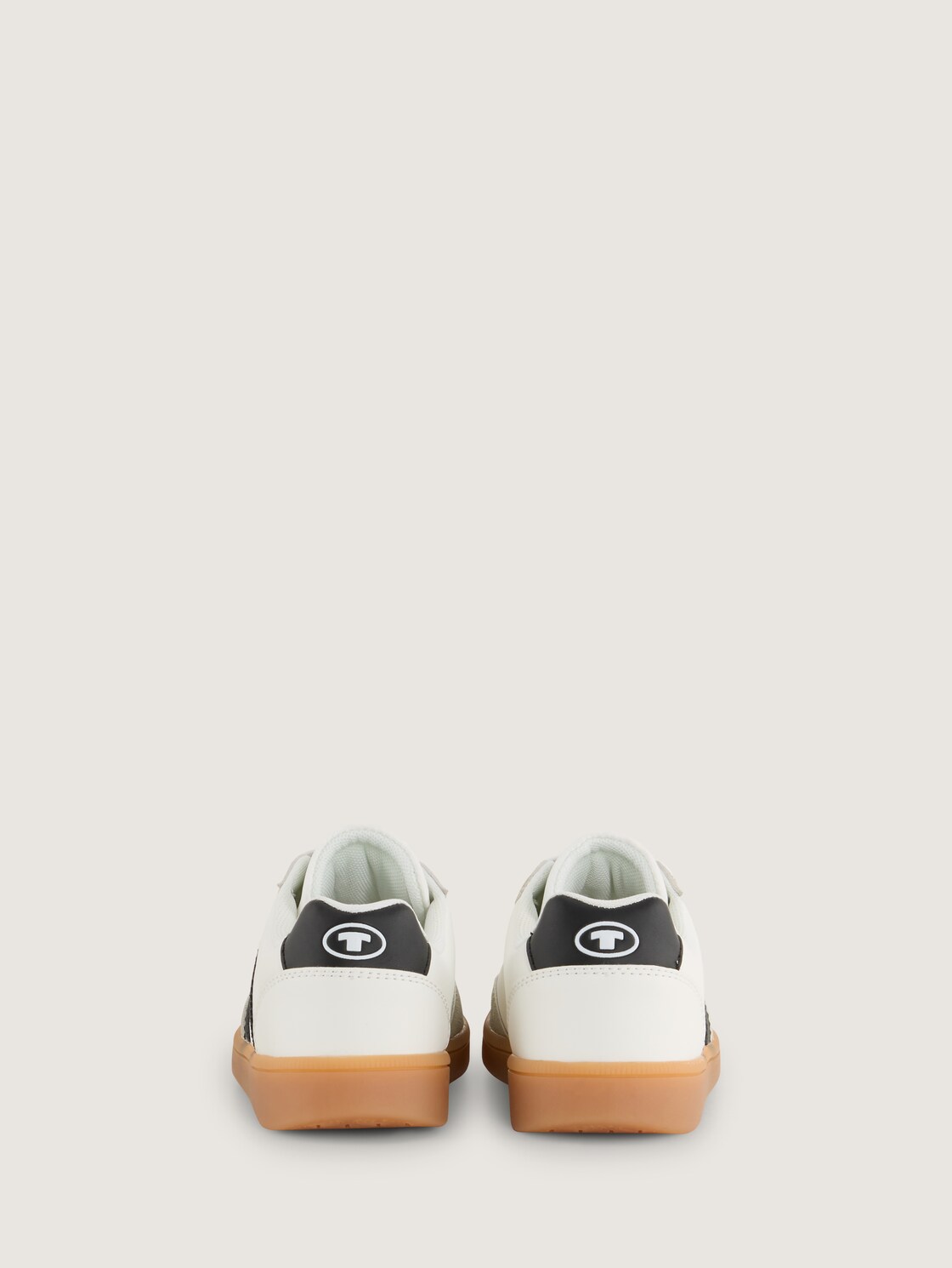 Sneaker mit Colour-Blocking - white-black - Produkt-Rückansicht