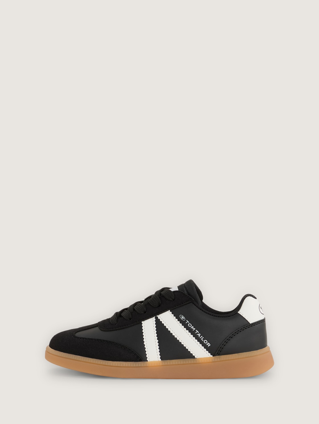 Sneaker mit Colour-Blocking - black-white - seitliche Produkt-Ansicht