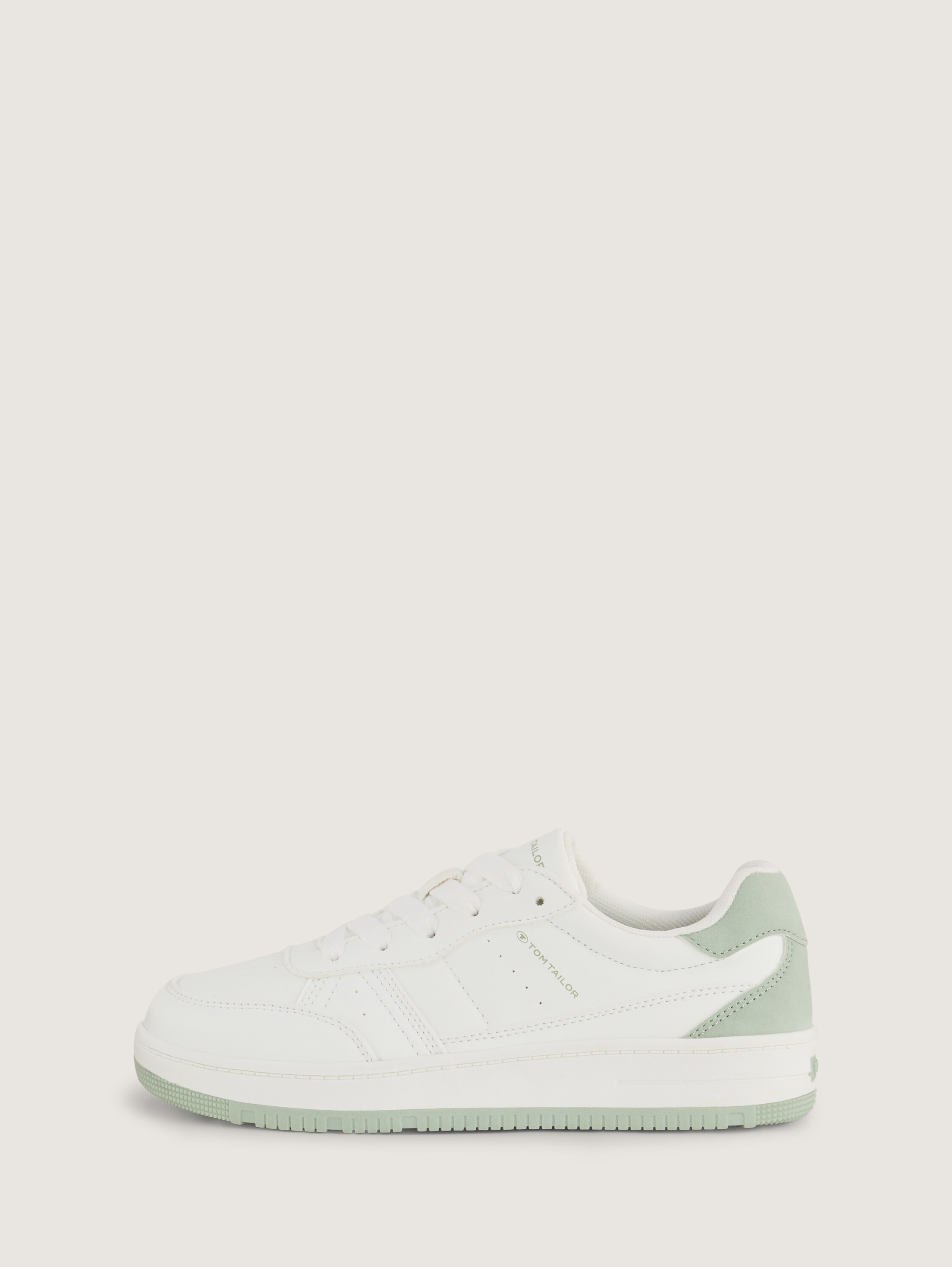 Sneaker mit Farb-Details - whitegreen - 