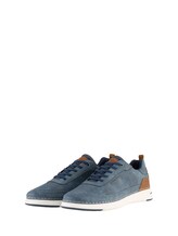 Ausgewählt, Sneaker aus strukturiertem Lederimitat von Tom Tailor, blau