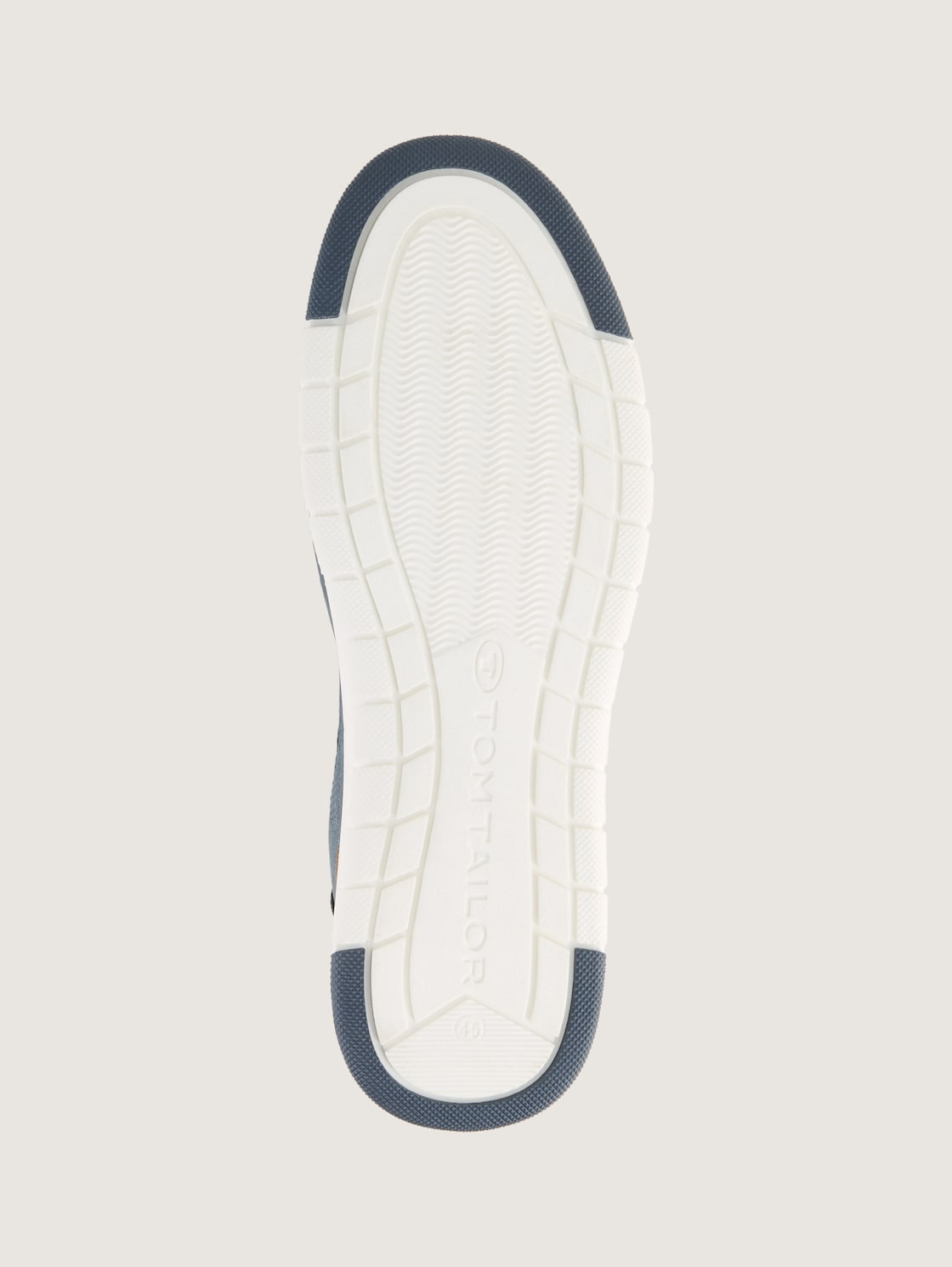 Sneaker aus strukturiertem Lederimitat - blue - Produkt-Ansicht Sohle