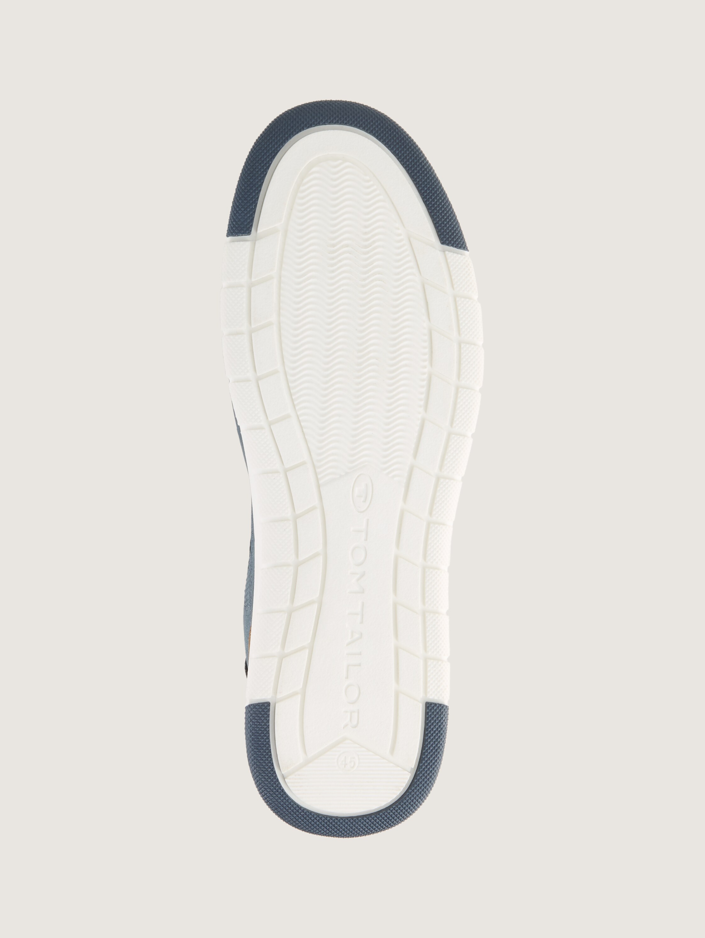 Sneaker aus strukturiertem Lederimitat - blue - 