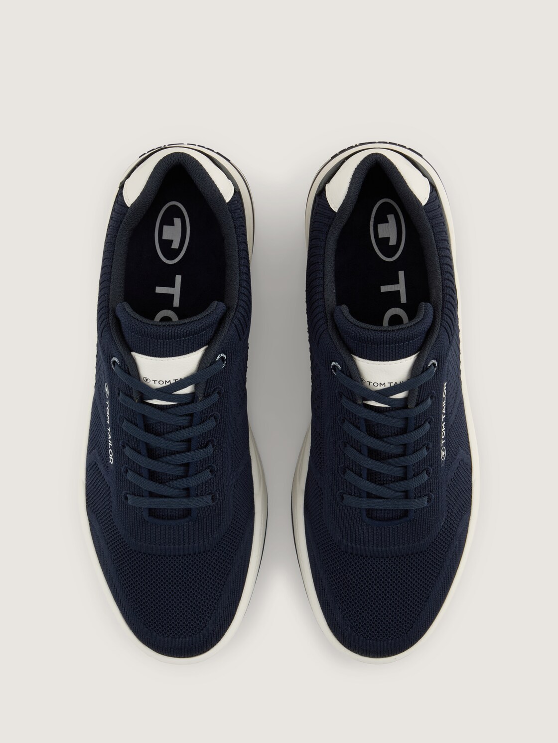 Leichter Sneaker aus Textilstoff - navy - Produkt-Ansicht von oben 