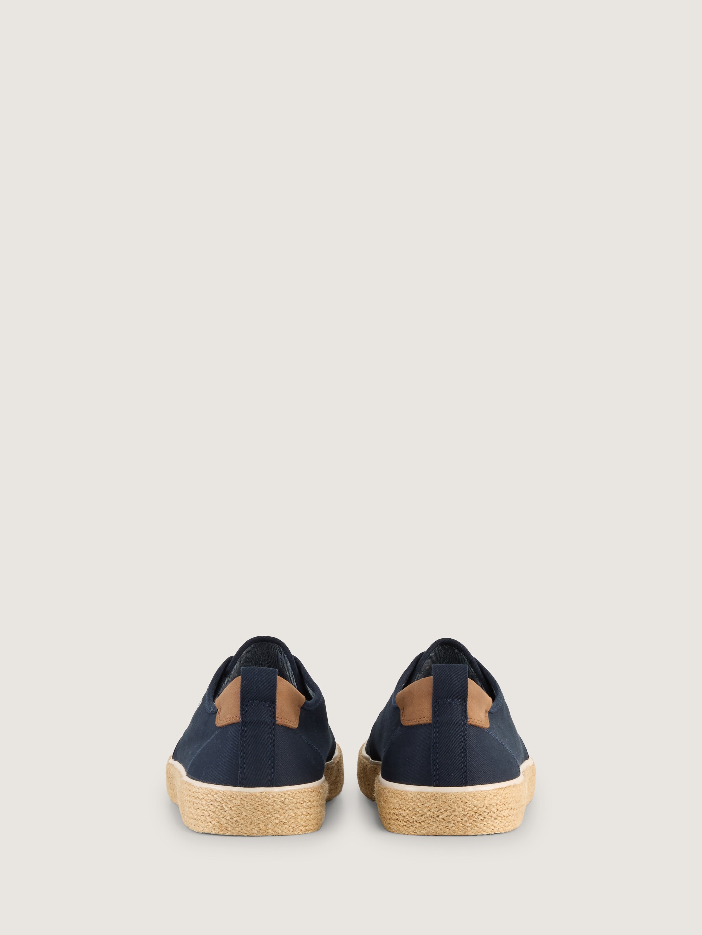 Schnürschuhe mit Bastsohle - navy - 