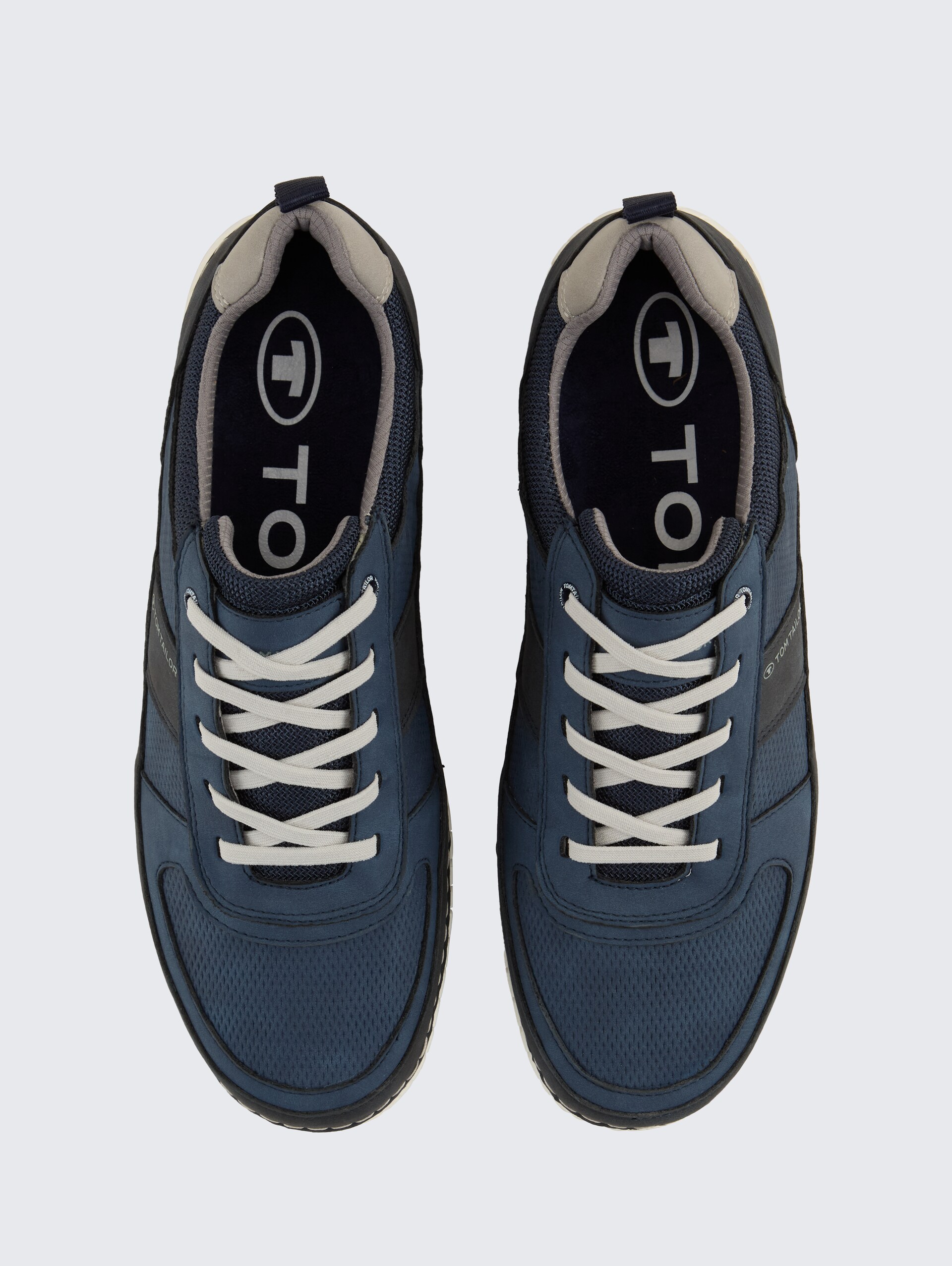 Sneaker mit Mesh-Einsatz - jeans - Produkt-Ansicht von oben 