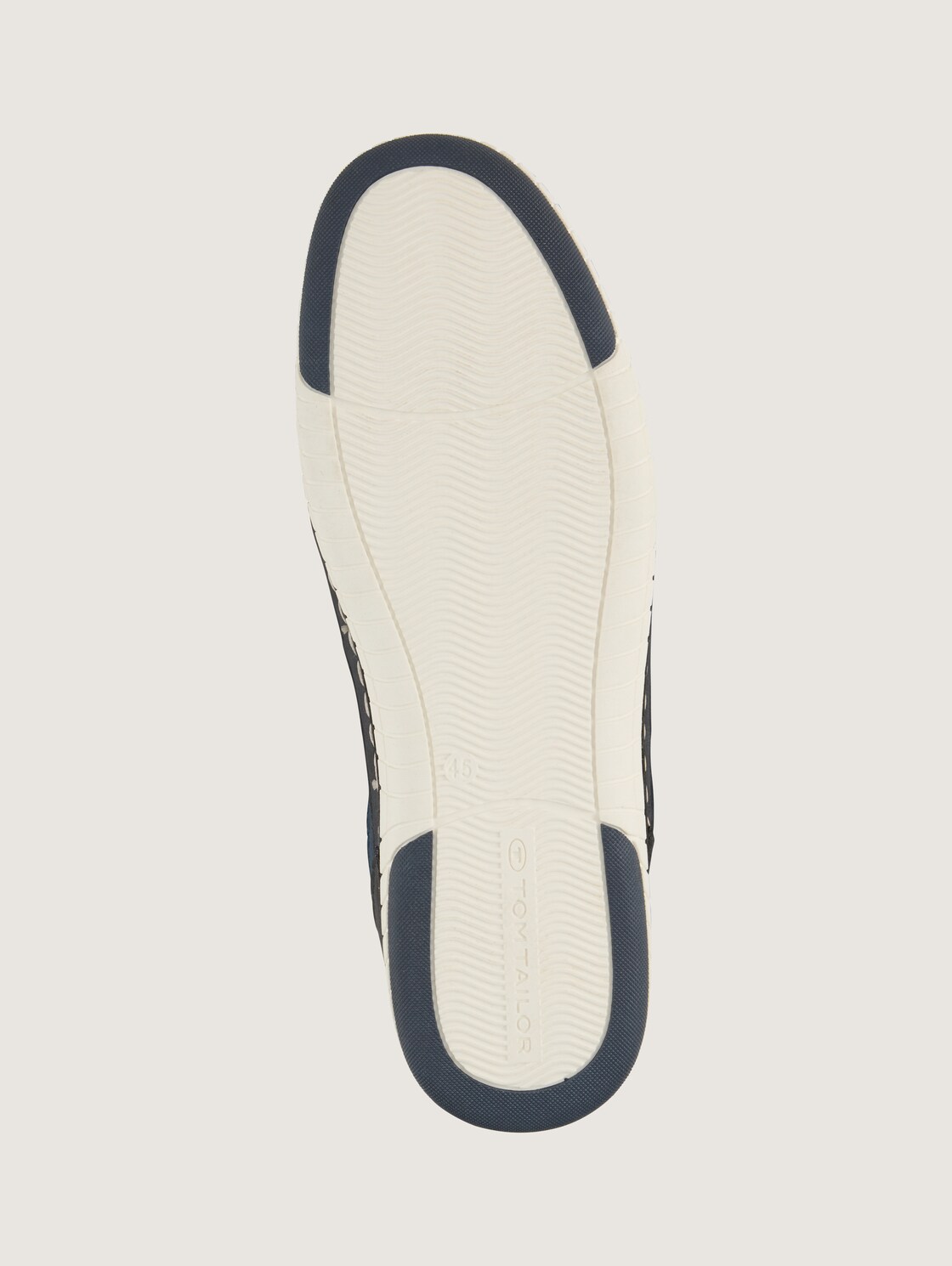 Sneaker mit Mesh-Einsatz - jeans - Produkt-Ansicht Sohle