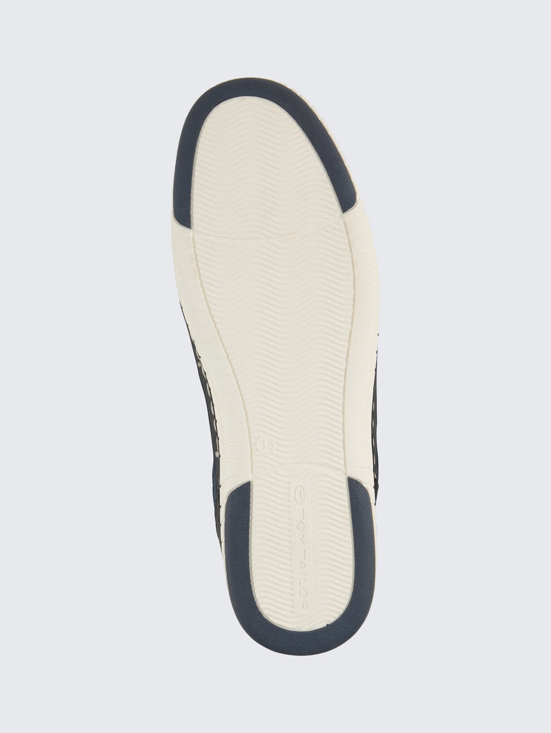 Sneaker mit Mesh-Einsatz - jeans - Produkt-Ansicht Sohle
