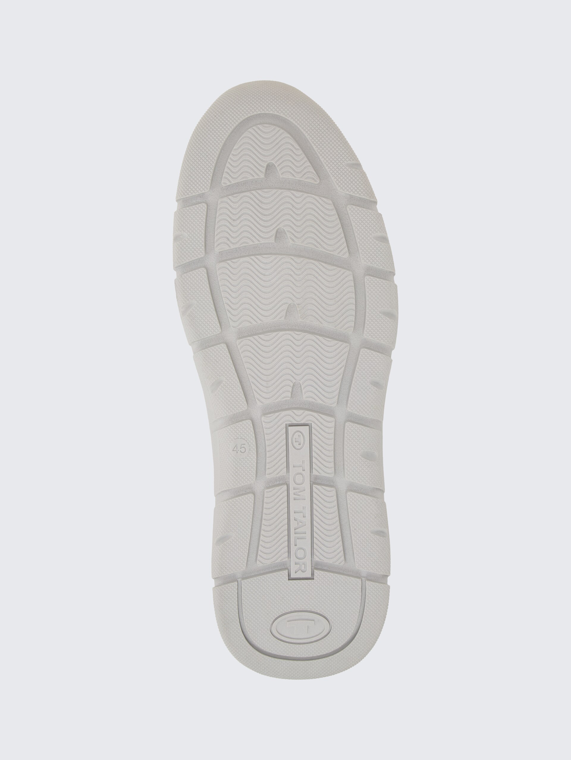 Sneaker aus strukturiertem Lederimitat - black - Produkt-Ansicht Sohle