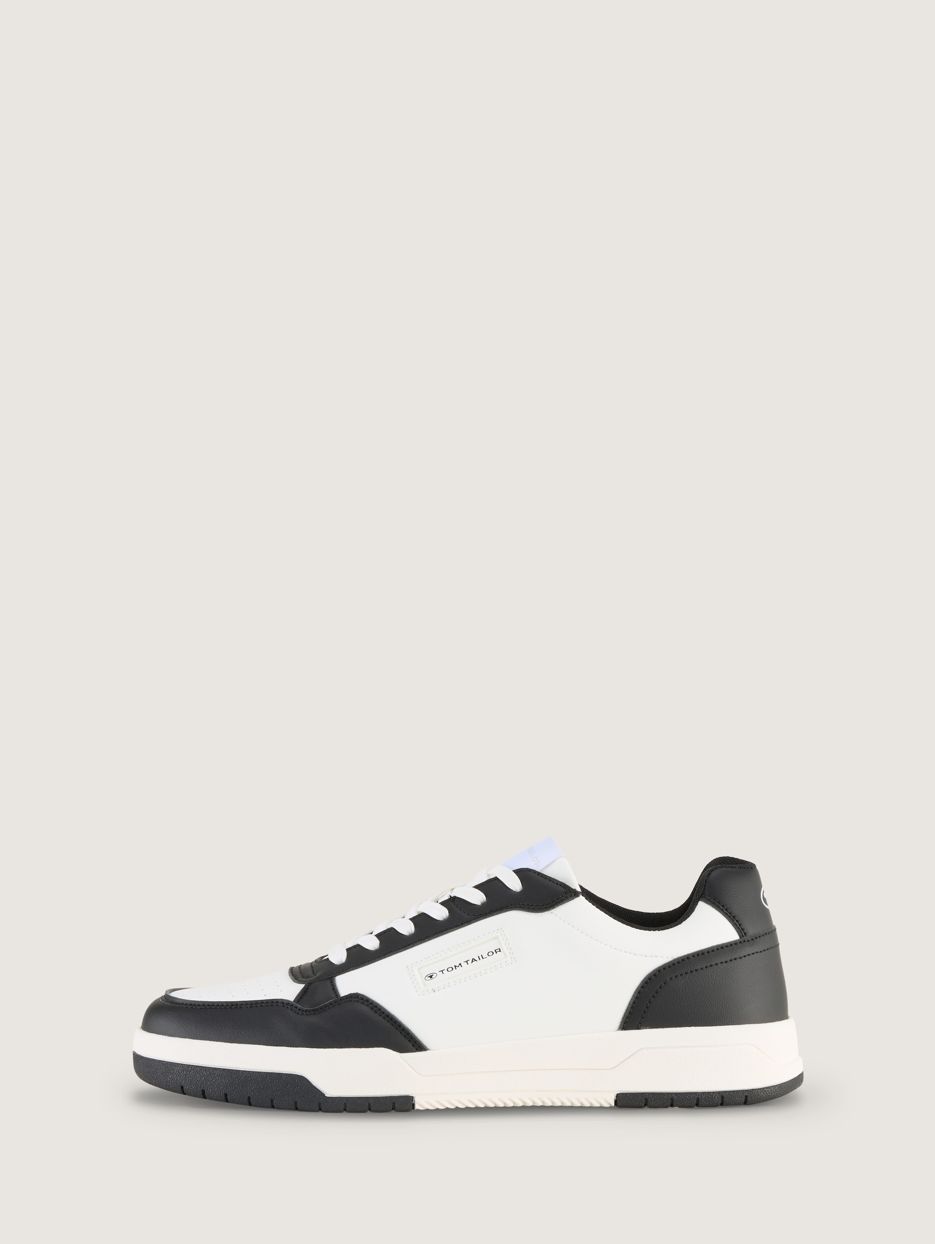 Sneakers met colourblocking - black-white - zijaanzicht product