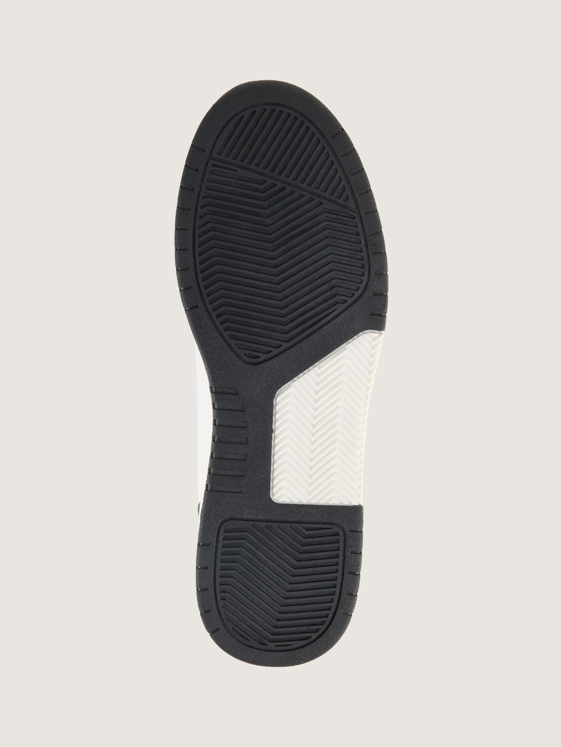 Sneakers met colourblocking - black-white - Productaanzicht zool 