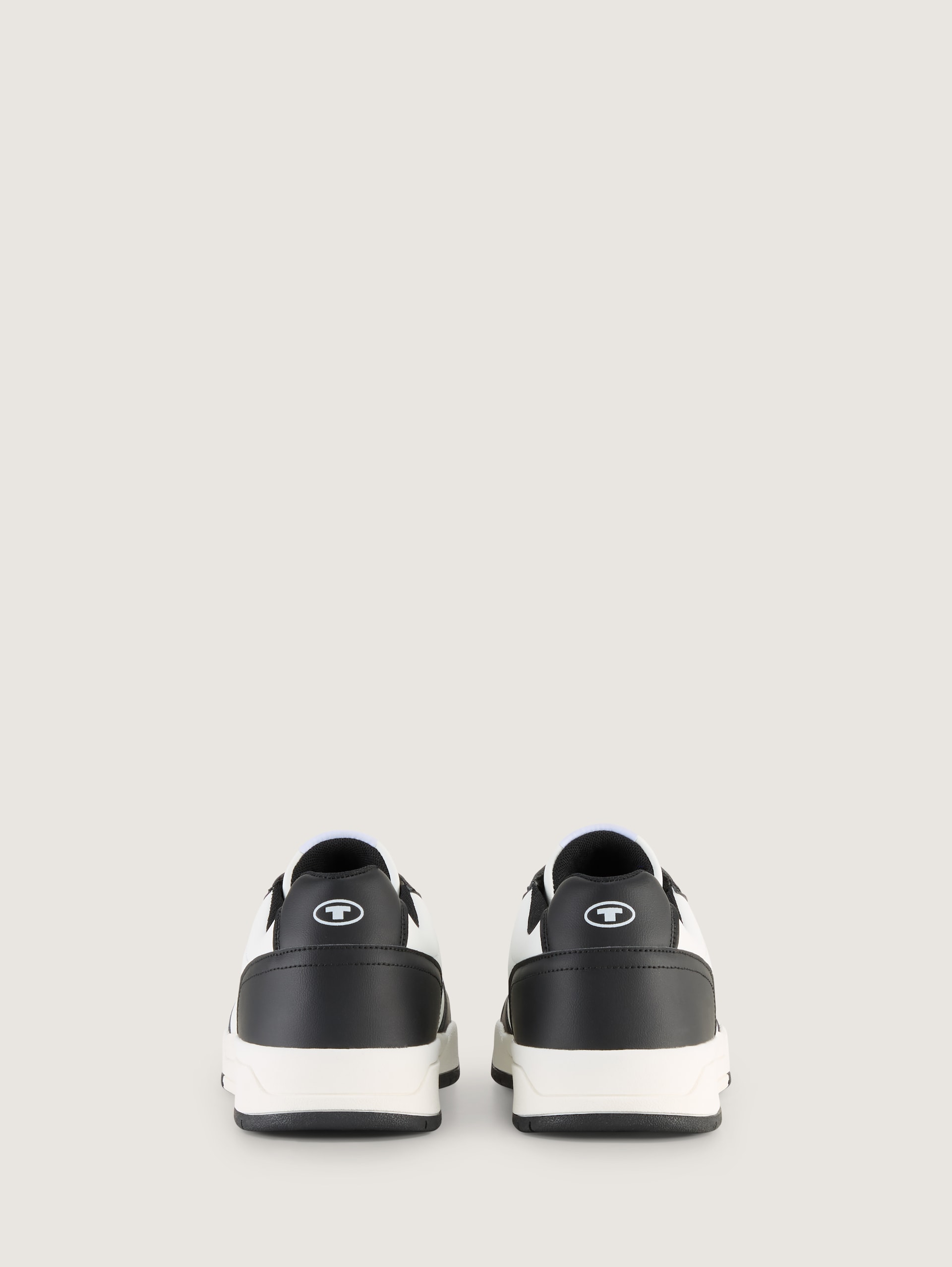 Sneakers met colourblocking - black-white - Achteraanzicht product