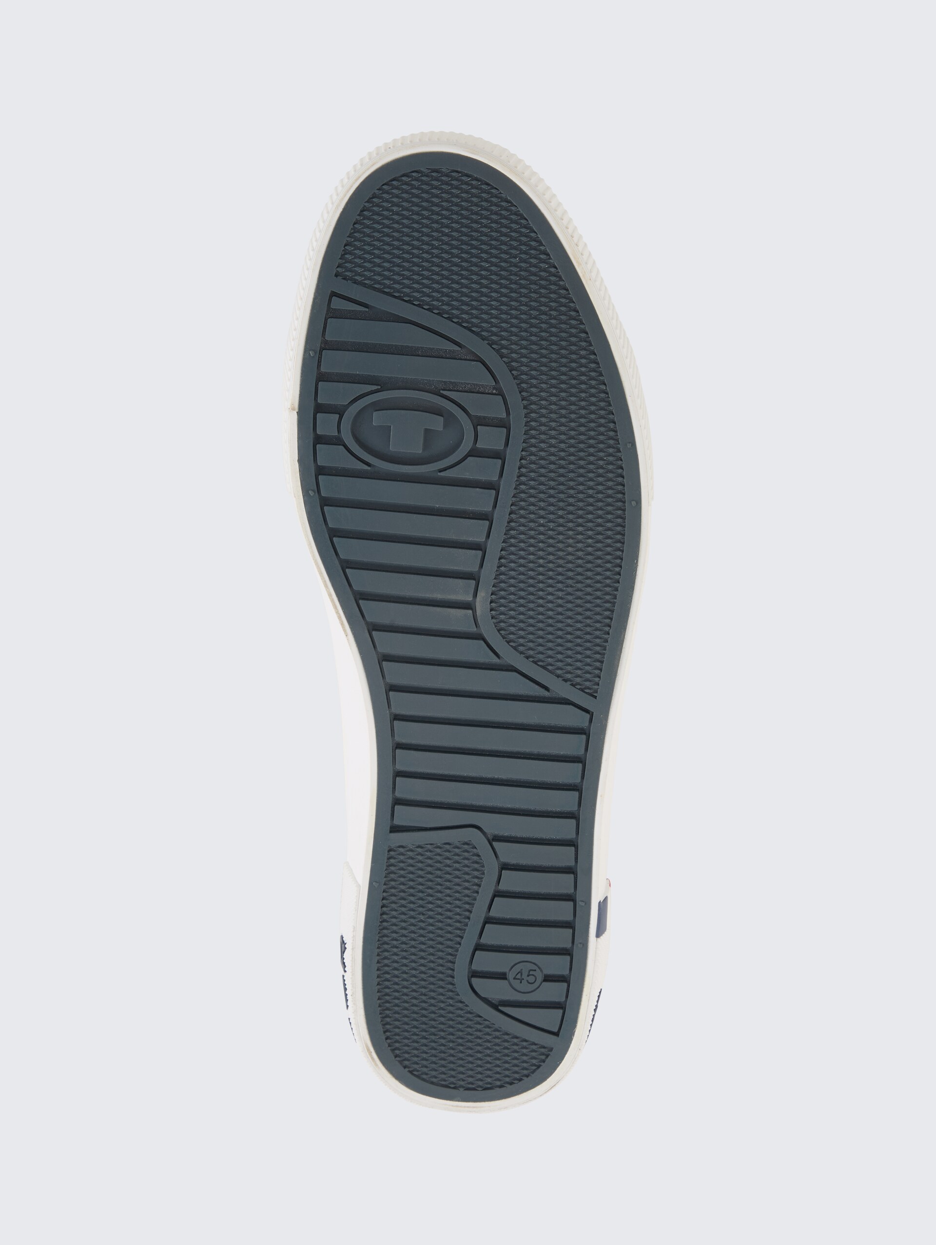 Sneaker mit Reißverschluss-Detail - white - Produkt-Ansicht Sohle
