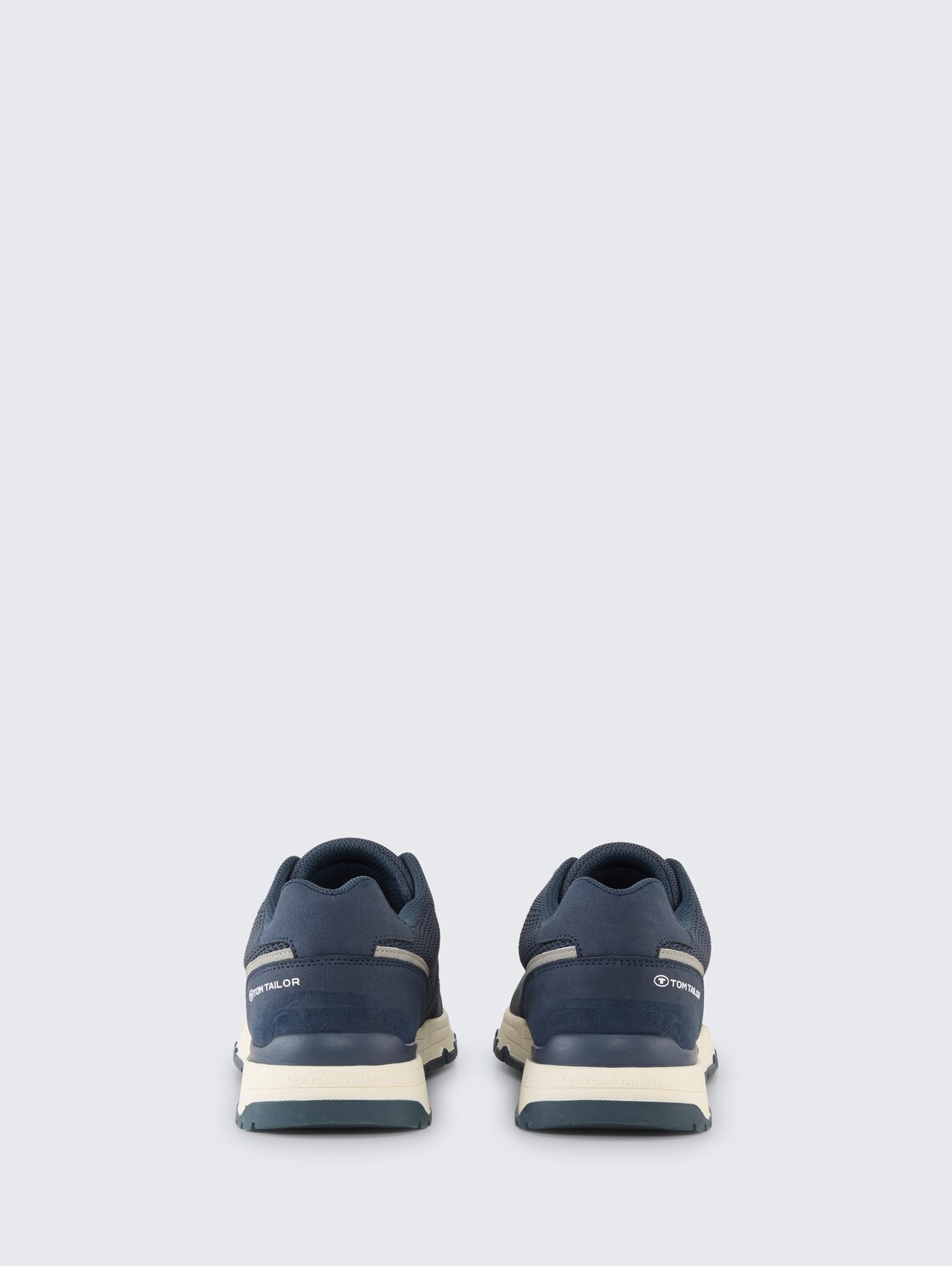 Sneaker im Knitted-Look - navy-ltgrey - Produkt-Rückansicht