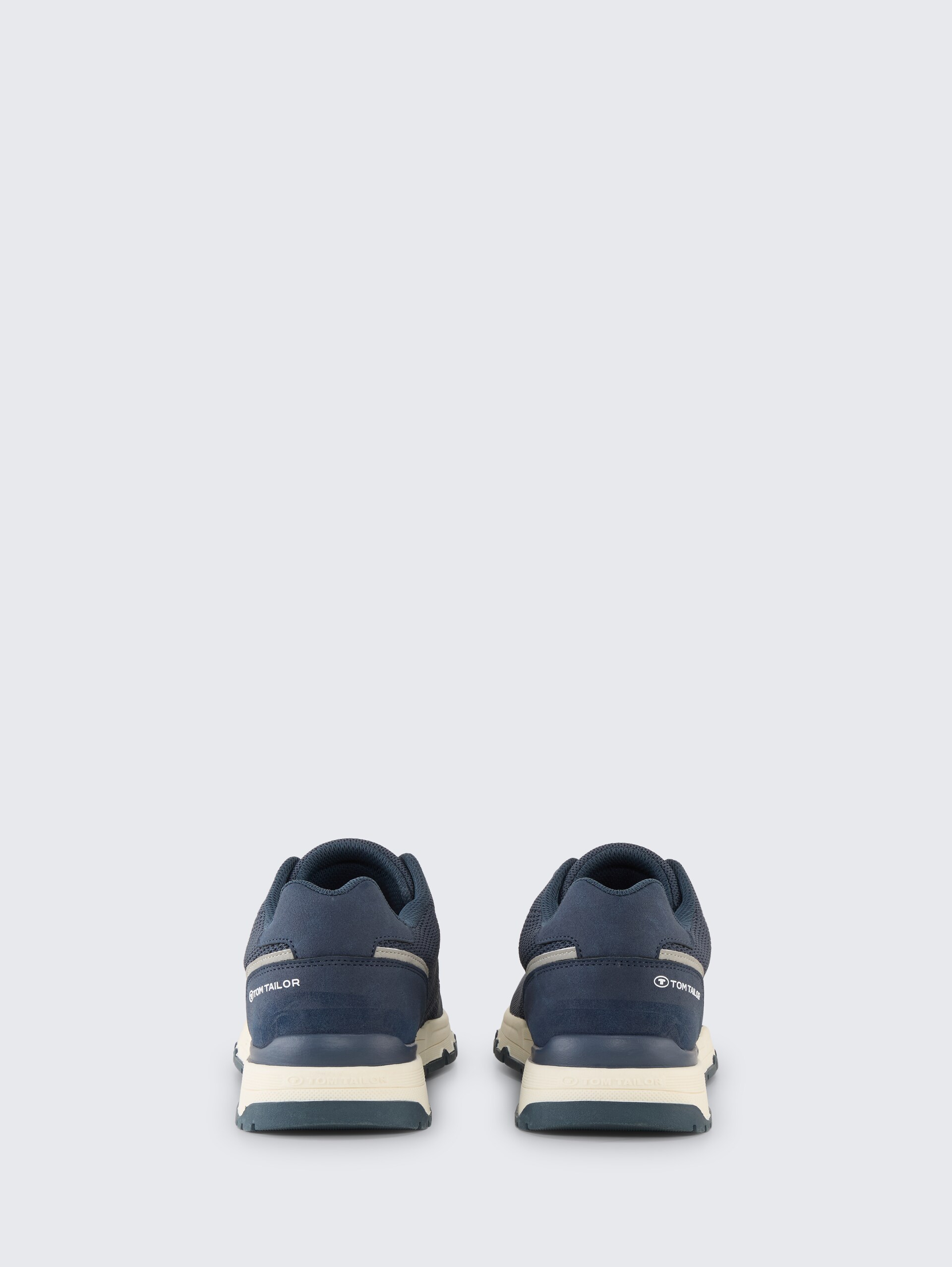 Sneaker im Knitted-Look - navy-ltgrey - Produkt-Rückansicht