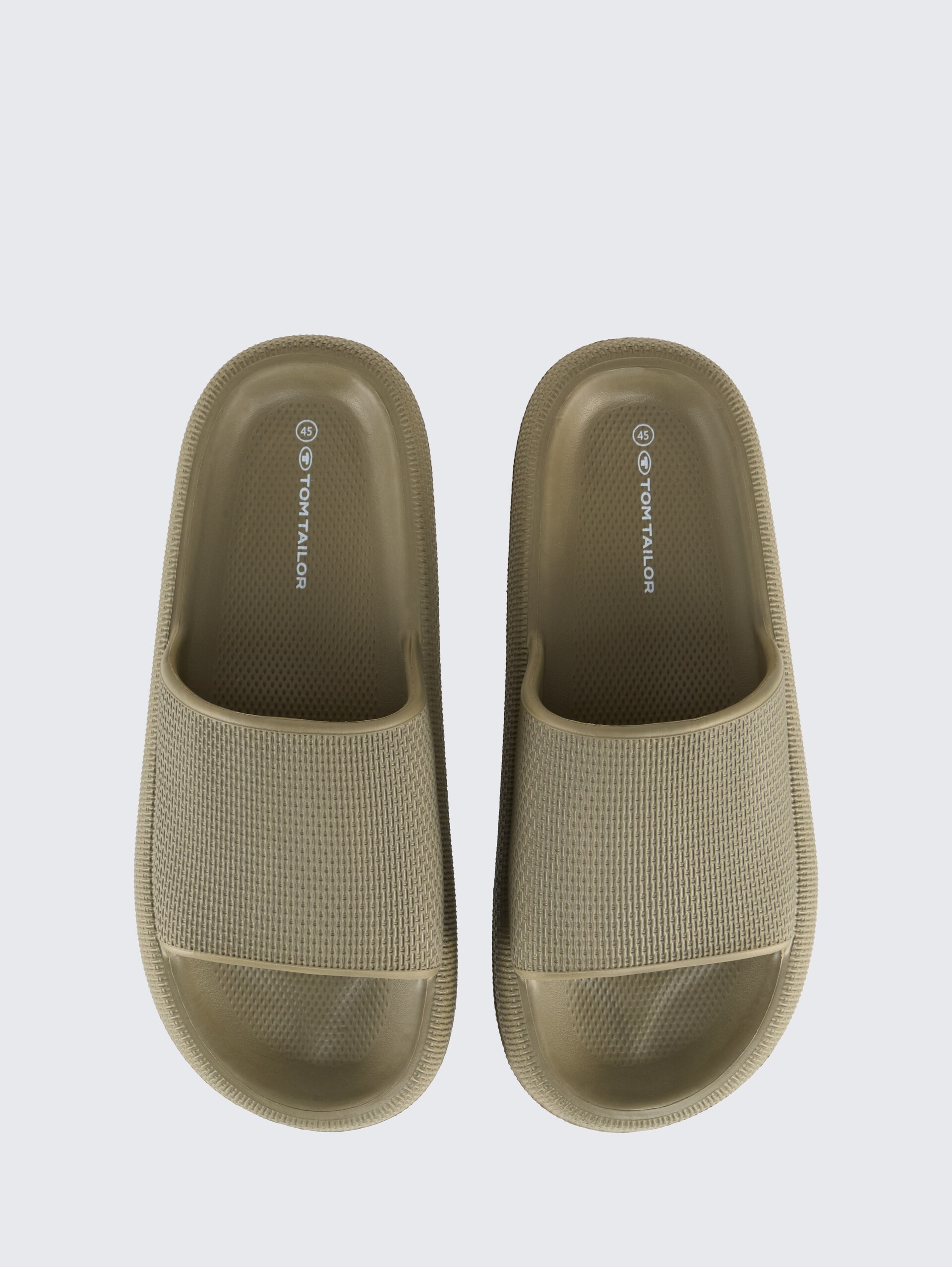 Slides mit Plateau - khaki - Produkt-Ansicht von oben 
