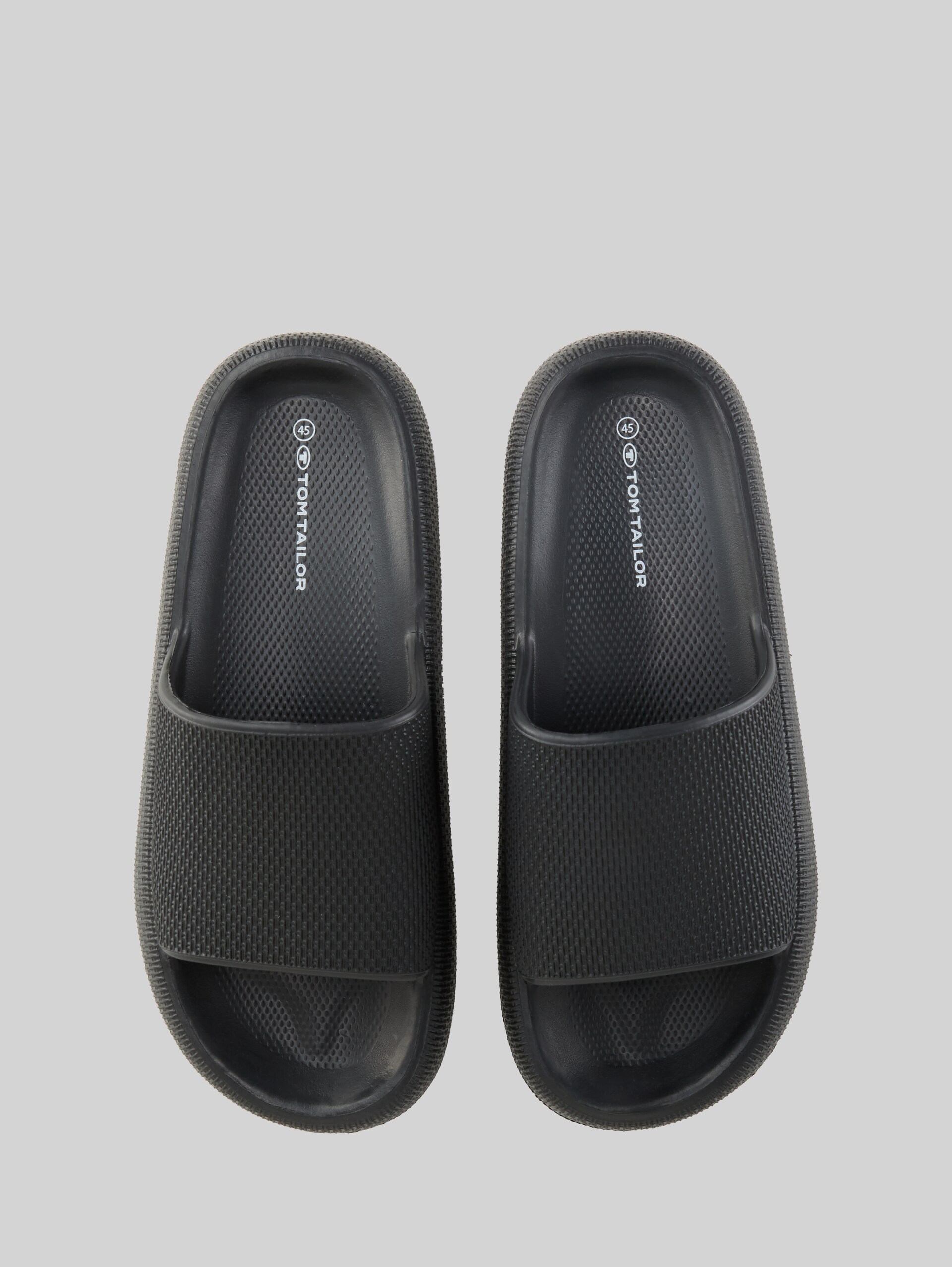 Slides with platform - black - Product view from top 