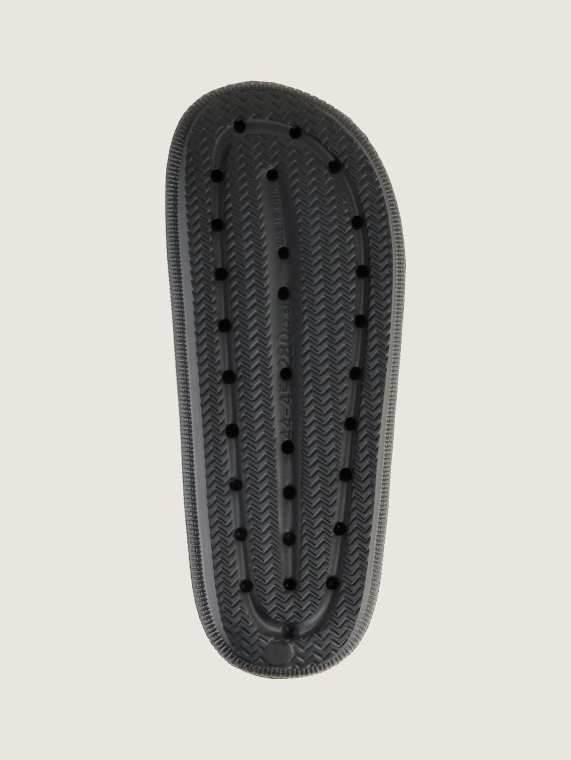 Slides mit Plateau - black - Produkt-Ansicht Sohle