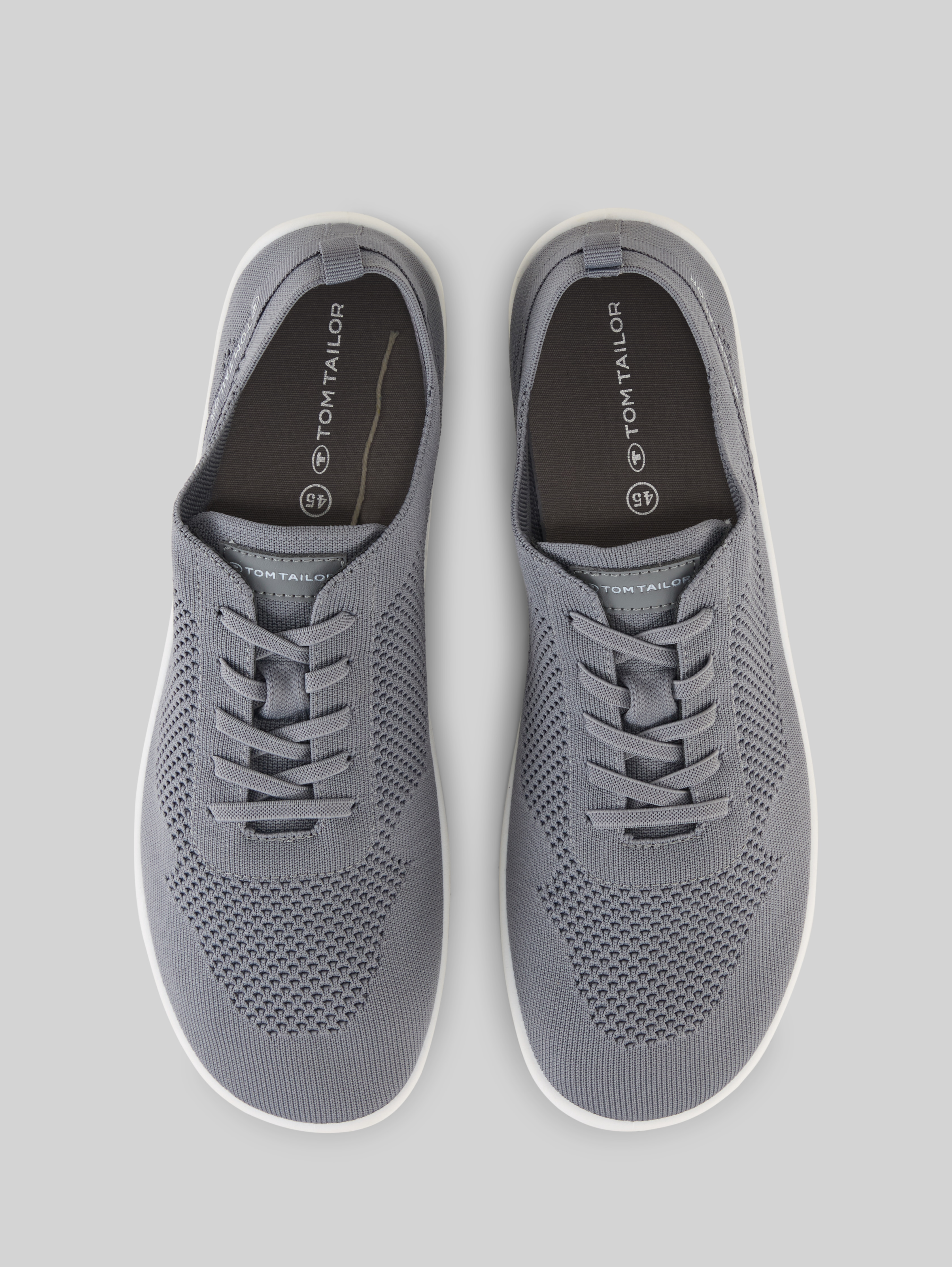 【LA CORDONNERIE ANGLAISE】 EM300 GREY Lace-up shoes in fabric in grey by Tom Tailor