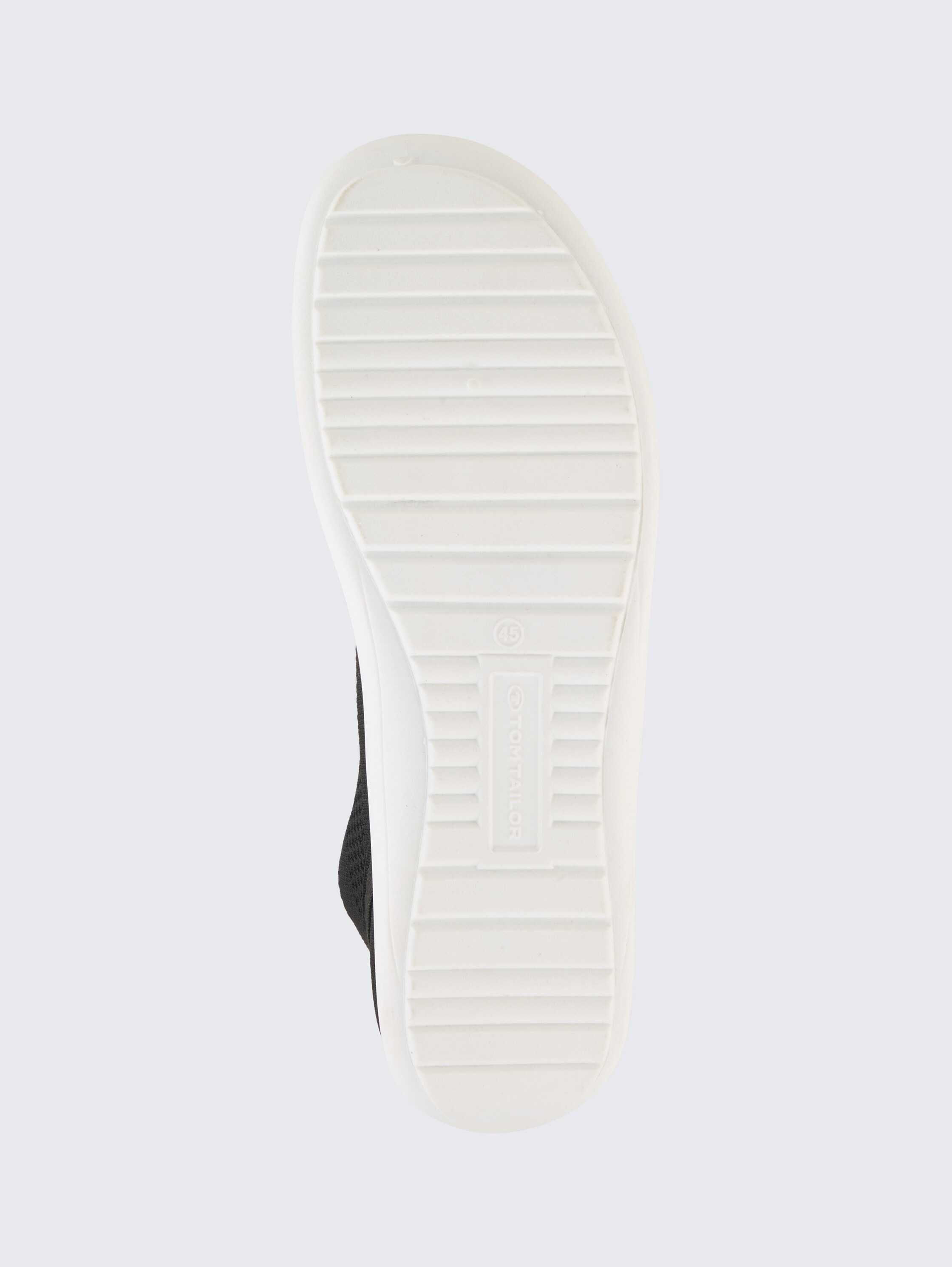 Lace-up shoes in fabric - black - Product view sole