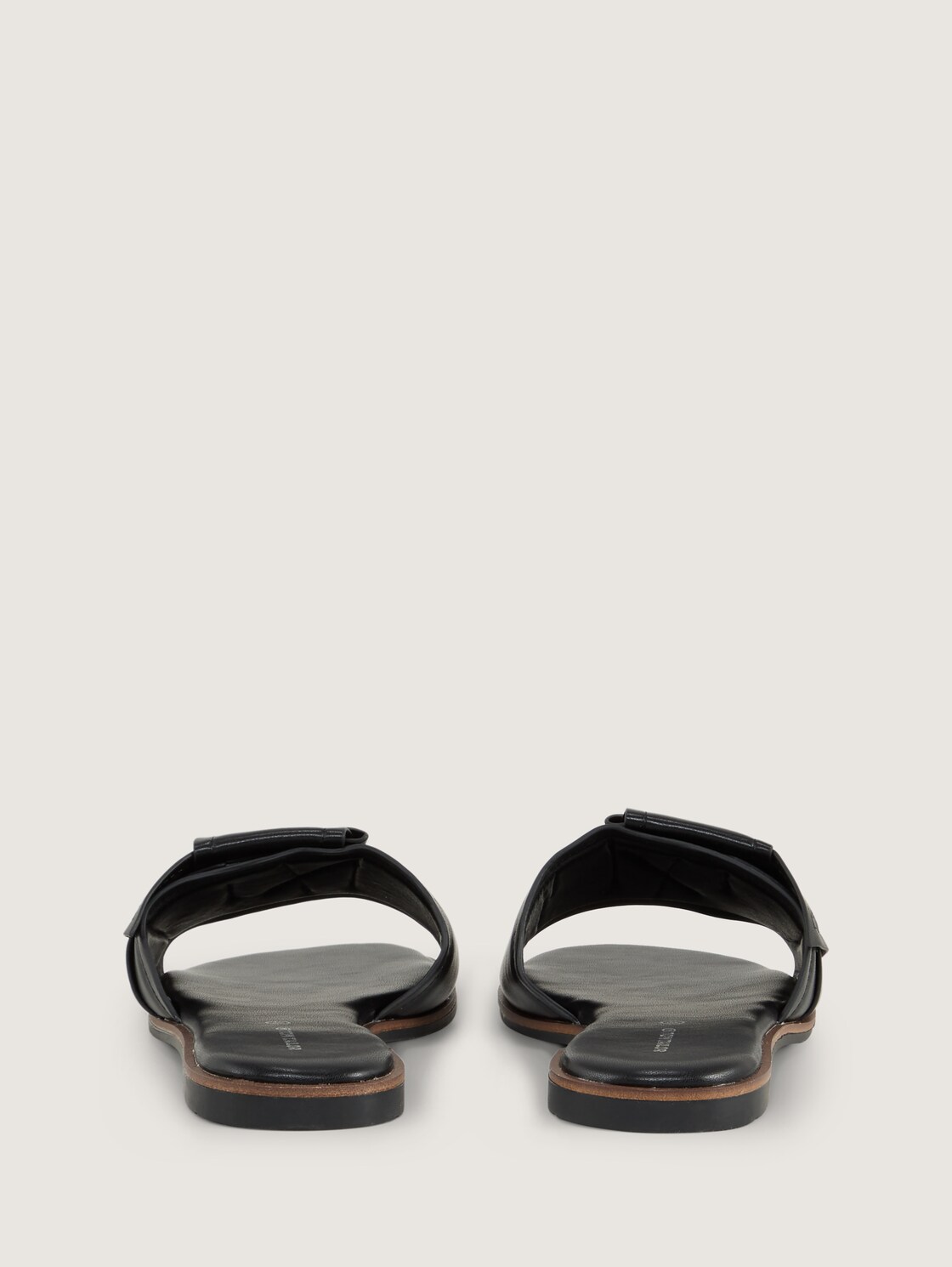 Flache Sandalen mit Schleifen-Detail - black - Produkt-Rückansicht