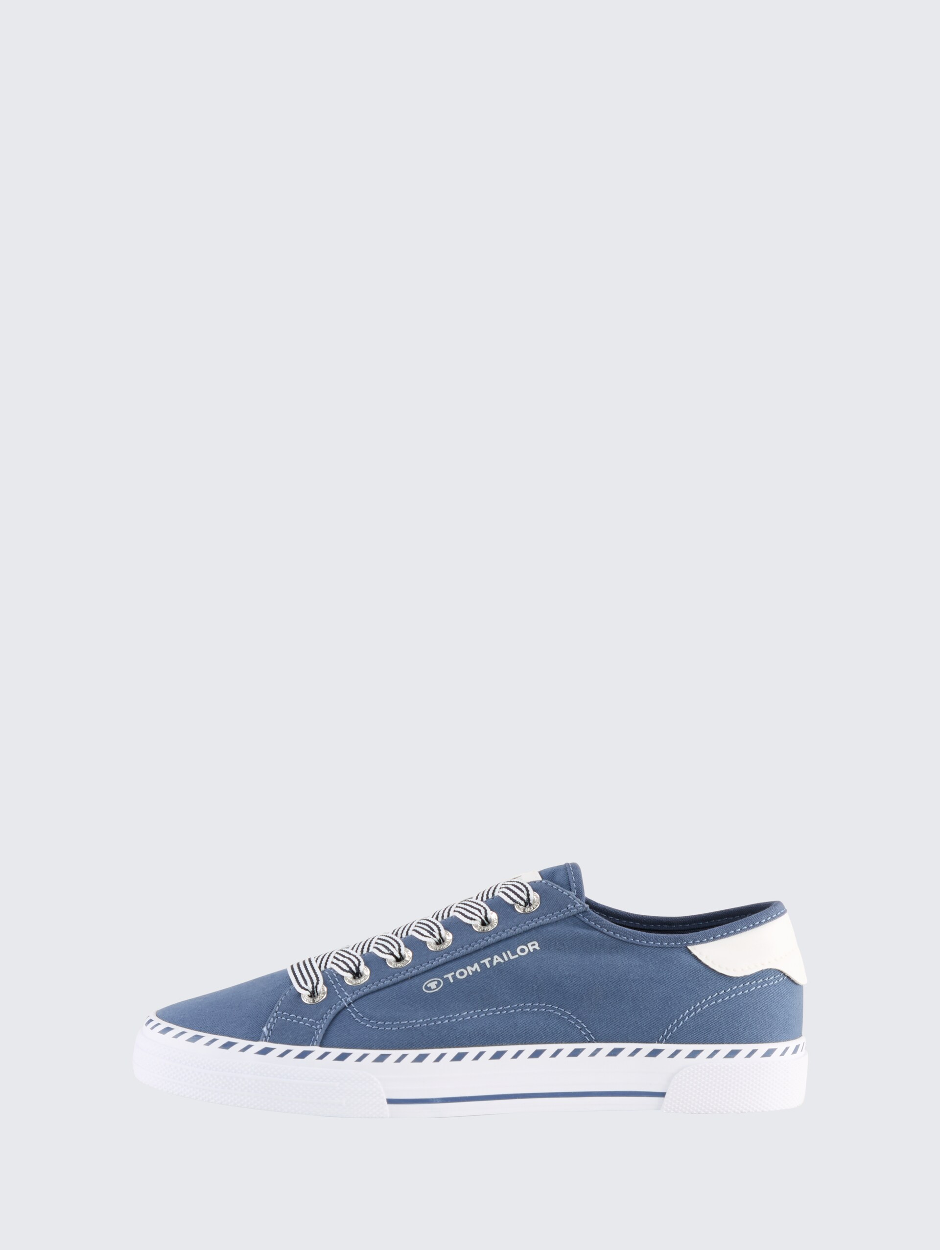 Leichter Sneaker aus Textilstoff - denim - seitliche Produkt-Ansicht