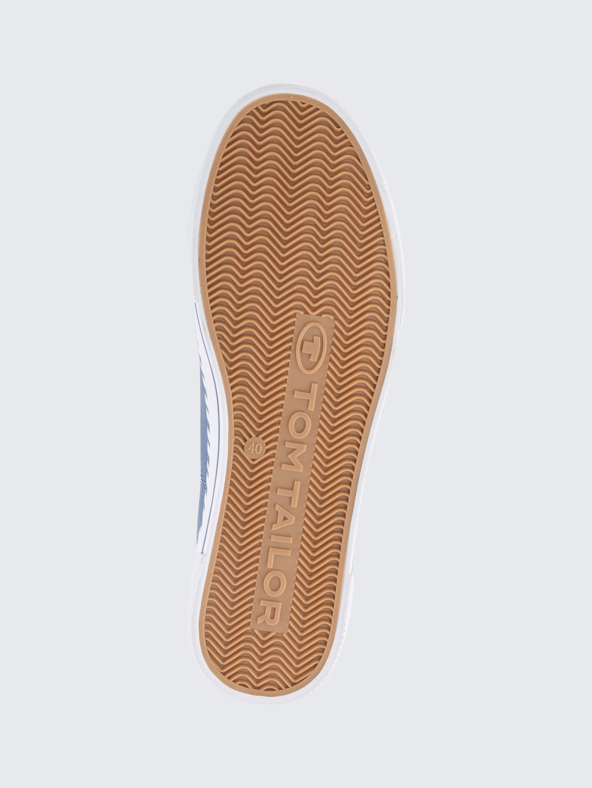 Leichter Sneaker aus Textilstoff - denim - Produkt-Ansicht Sohle
