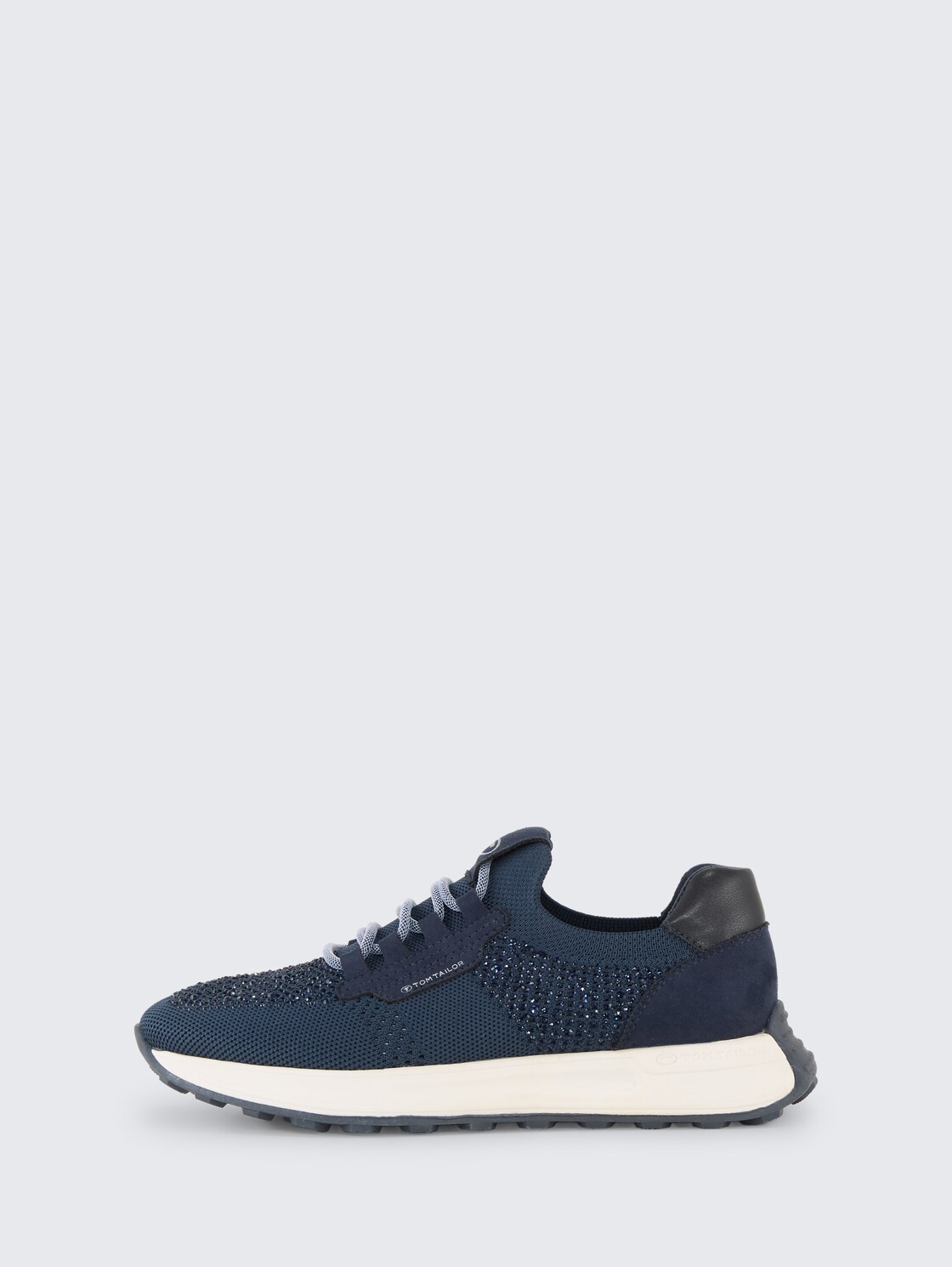 Sneaker mit Glitzer-Optik - navy - seitliche Produkt-Ansicht