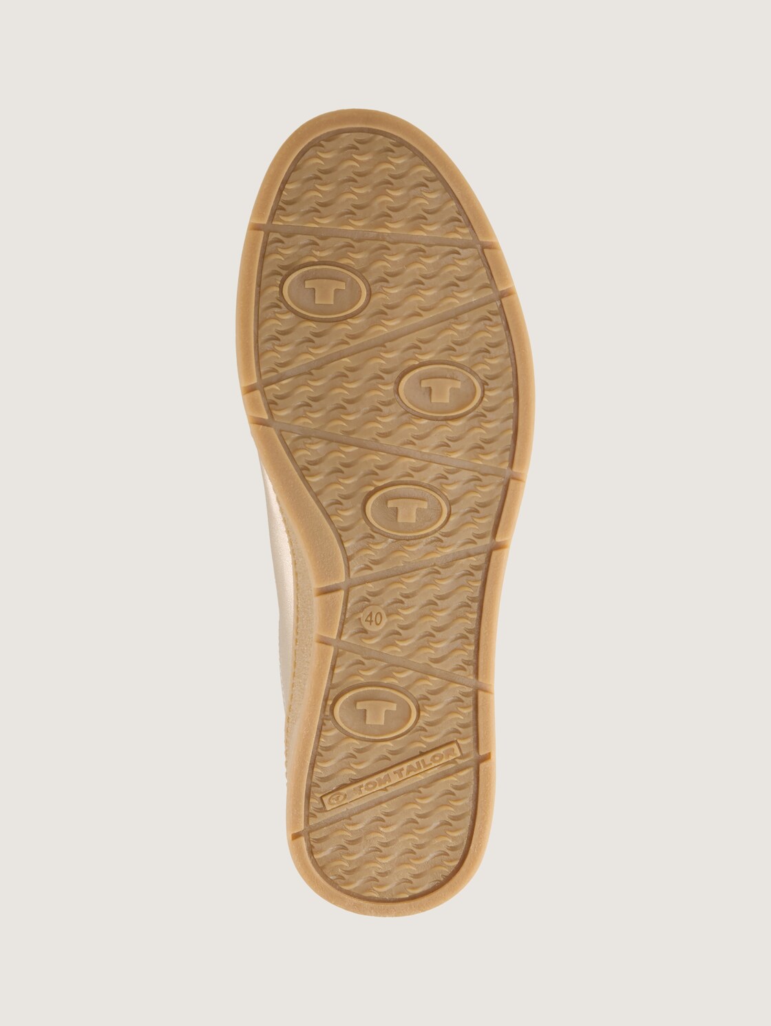 Sneaker im Metallic-Look - gold - Produkt-Ansicht Sohle