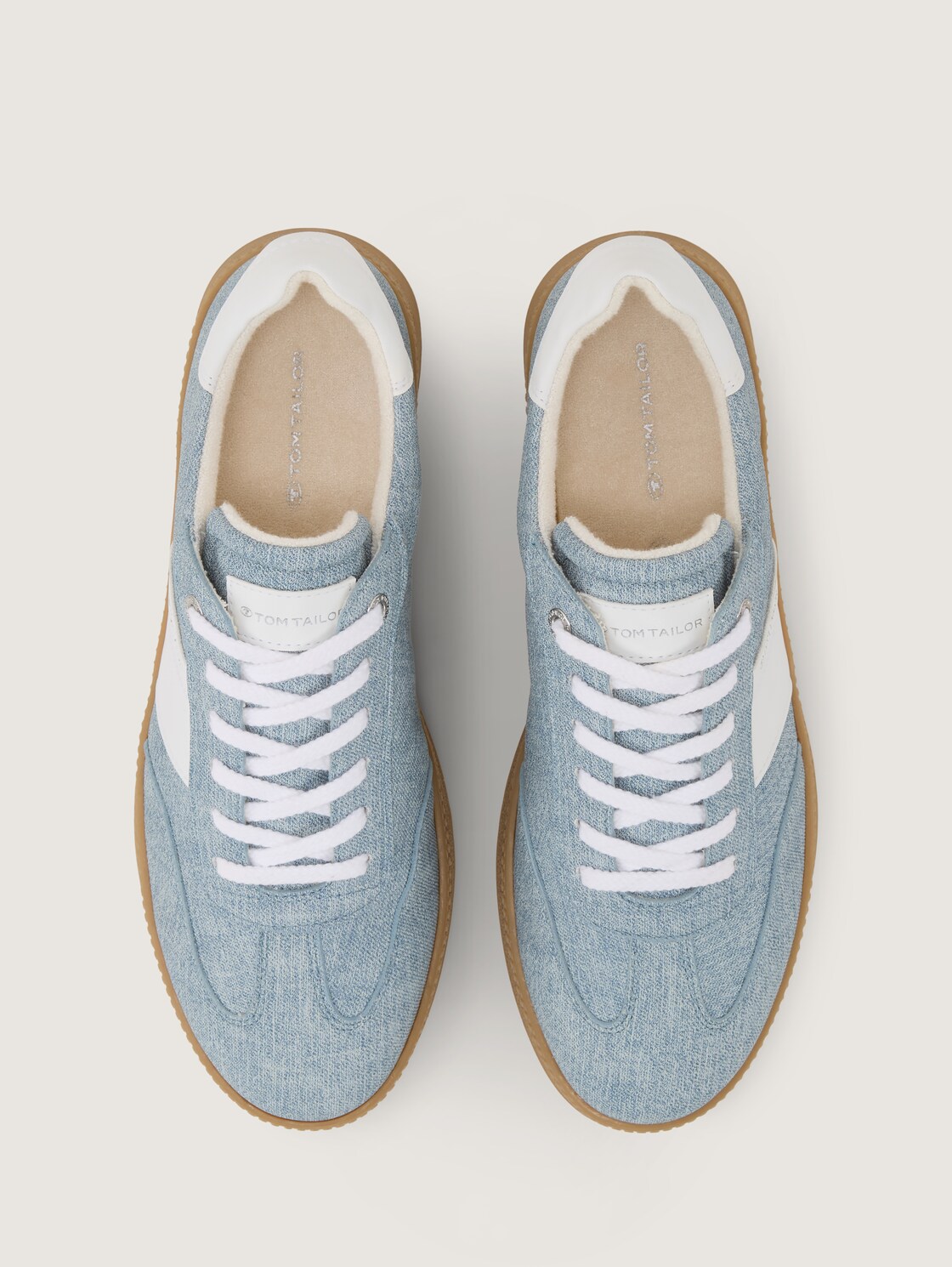 Sneaker in Jeans-Optik - Jeans-white - Produkt-Ansicht von oben 