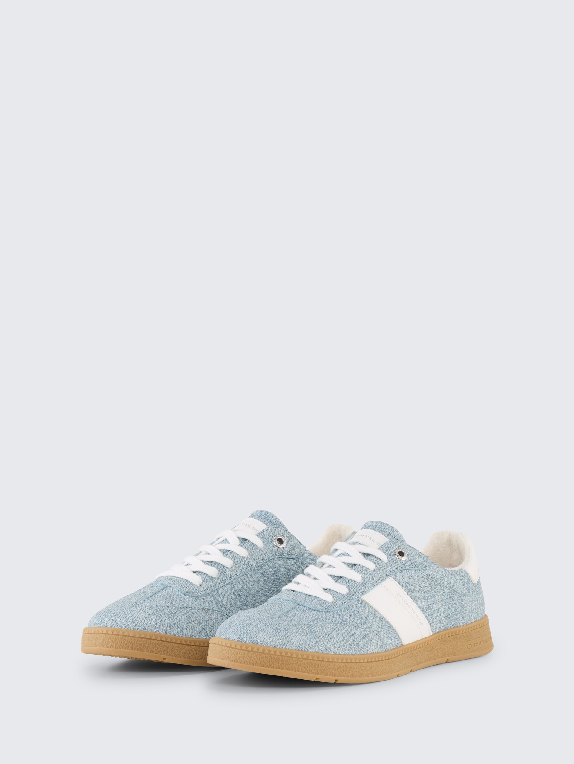 Sneaker in Jeans-Optik - Jeans-white - seitliche Produkt-Ansicht