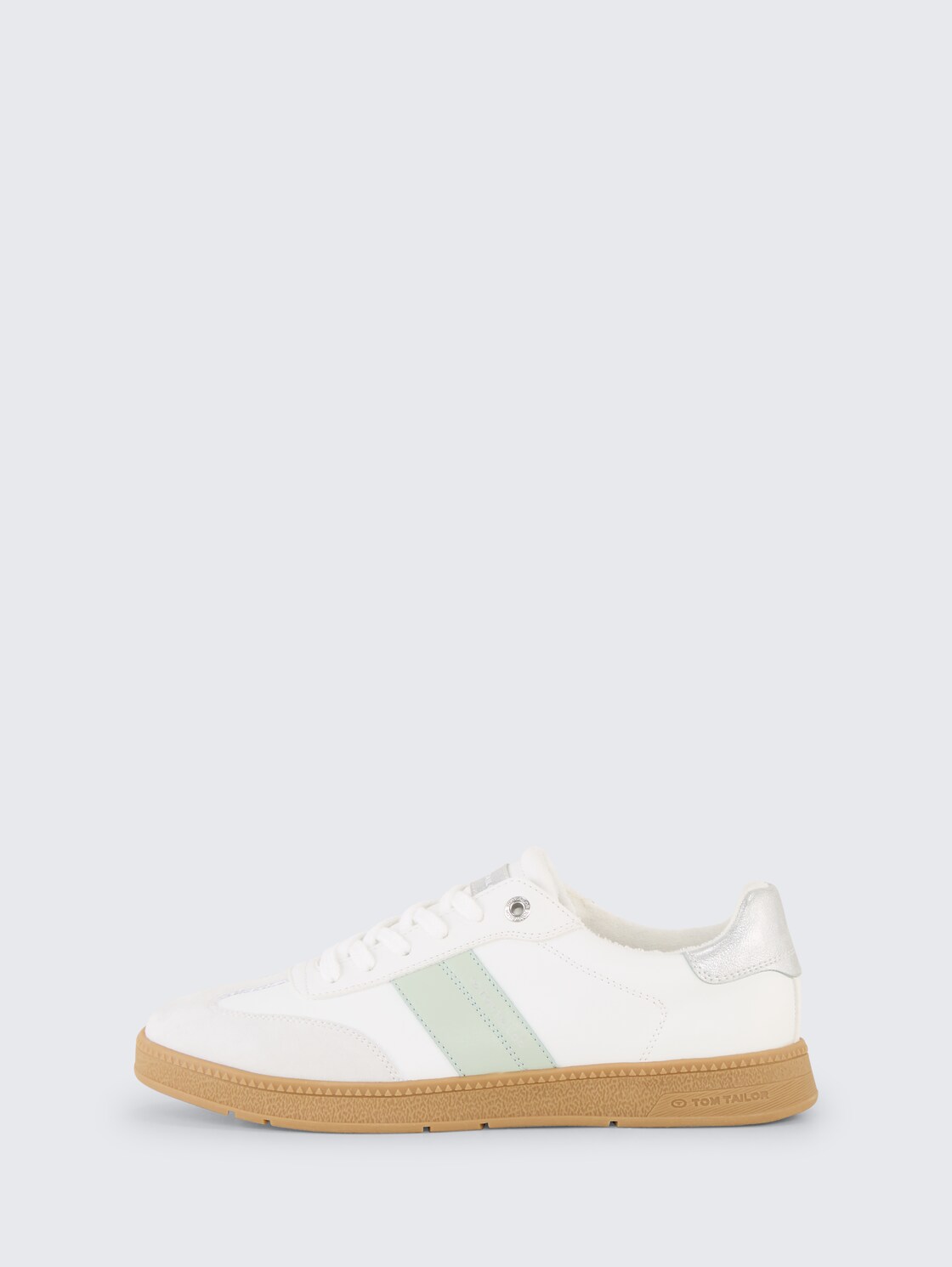 Sneaker mit Colour-Blocking - white-mint - seitliche Produkt-Ansicht