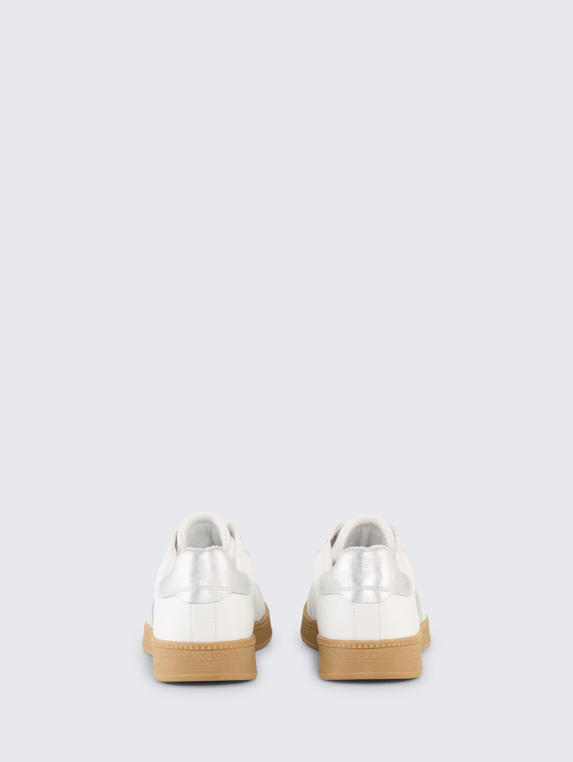 Sneaker mit Colour-Blocking - white-mint - Produkt-Rückansicht