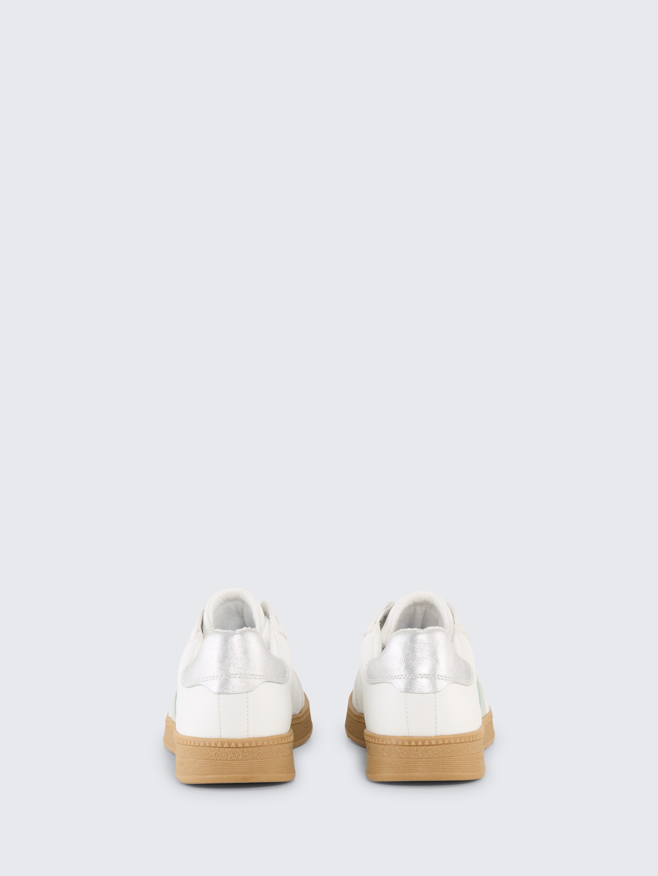 Sneaker mit Colour-Blocking - white-mint - Produkt-Rückansicht