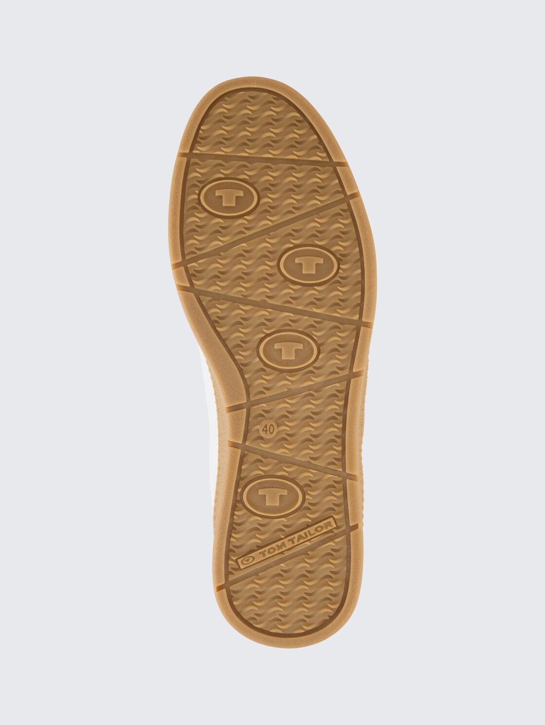 Sneaker mit Colour-Blocking - white-nude - Produkt-Ansicht Sohle