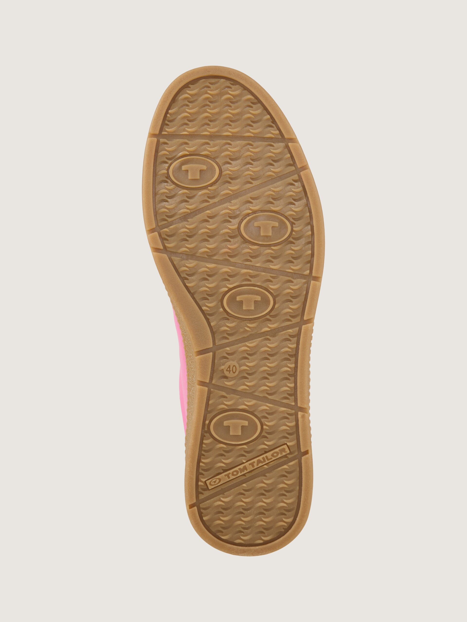 Sneakers met colourblocking - red-rose - Productaanzicht zool 