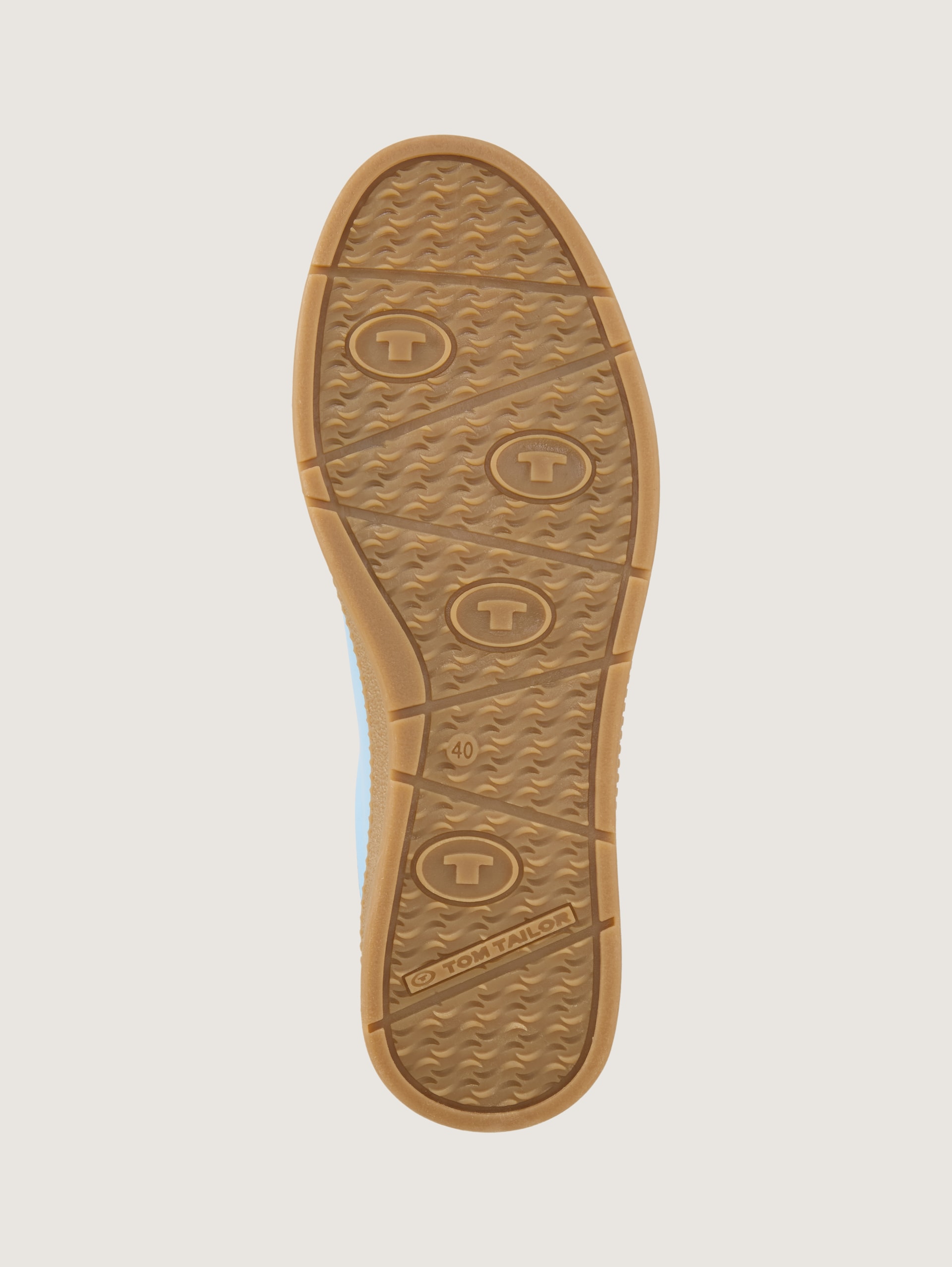 Sneakers met colourblocking - blue-red - Productaanzicht zool 